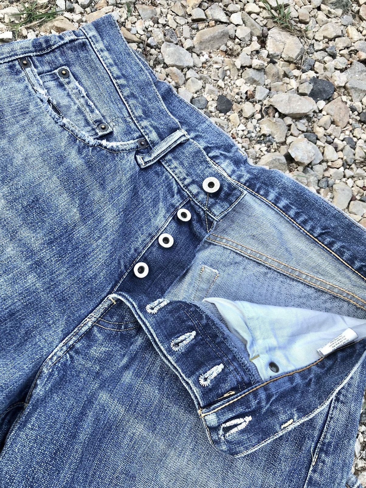 United Arrows SELVEDGE DISTRESSED DENIM BY GREEN LABEL Size US 31 - 2 Thumbnail