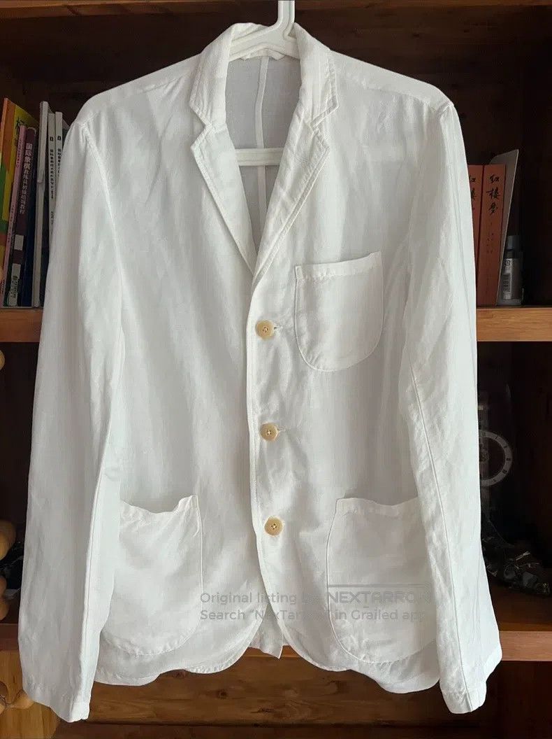 Kapital Kapital White linen suit casual jacket Size US M / EU 48-50 / 2 - 1 Thumbnail