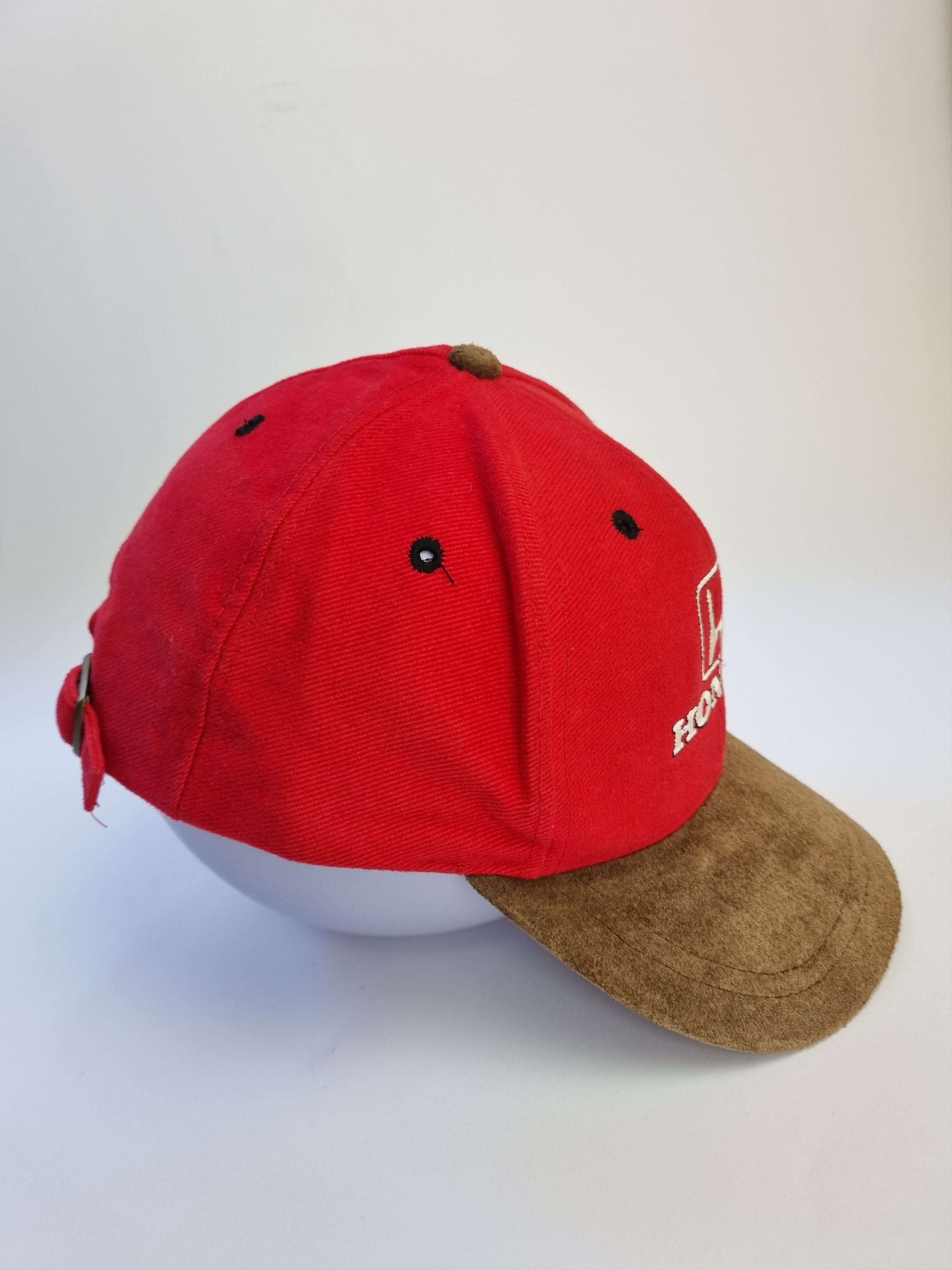 Honda 90s Vintage Honda Suede Peak Contrast Design Cap Size ONE SIZE - 9 Thumbnail