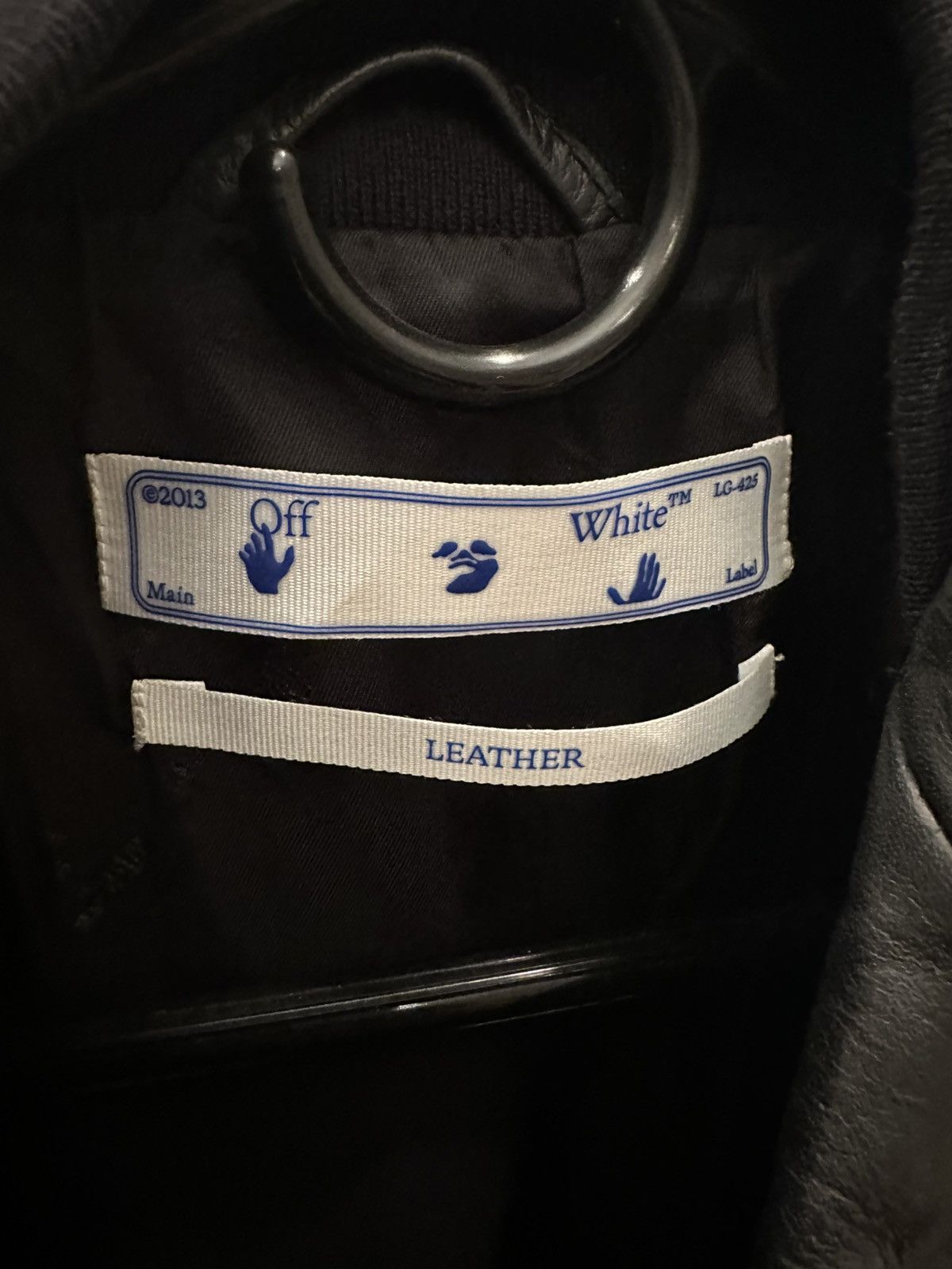 Off-White OFF-WHITE Leather Jacket Size US M / EU 48-50 / 2 - 6 Thumbnail