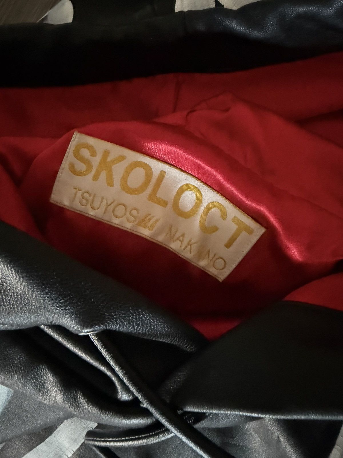 Skoloct Skoloct hand painted leather hoodie Size US L / EU 52-54 / 3 - 5 Thumbnail