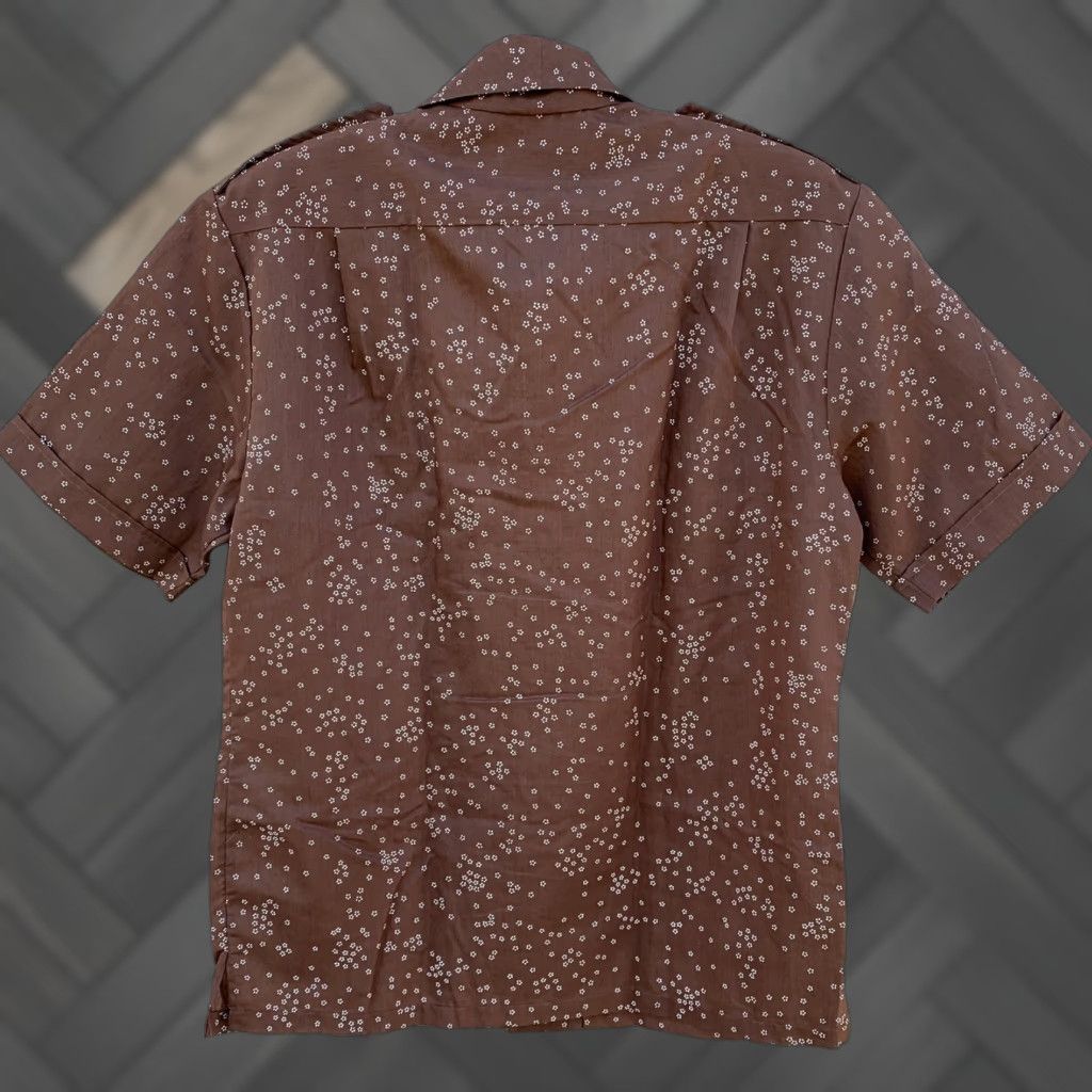 IOLANI VINTAGE Iolani Hawaii Hawaiian shirt tiki Aloha size M Shirt Mens Brown Cotton Blend Pockets 90s/Travel/Party Size US M / EU 48-50 / 2 - 1 Thumbnail