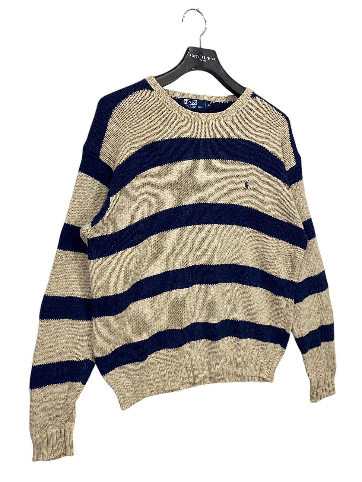 Ralph Lauren Polo by ralph lauren striped knit sweater nice design szL Size US L / EU 52-54 / 3 - 3 Thumbnail