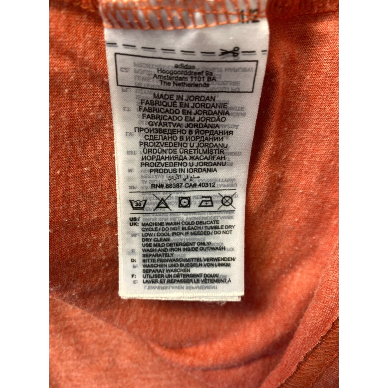 Adidas Adidas Climalite Logo T Shirt mens L Brick Active Athletic sports 112-15 Size US L / EU 52-54 / 3 - 8 Thumbnail