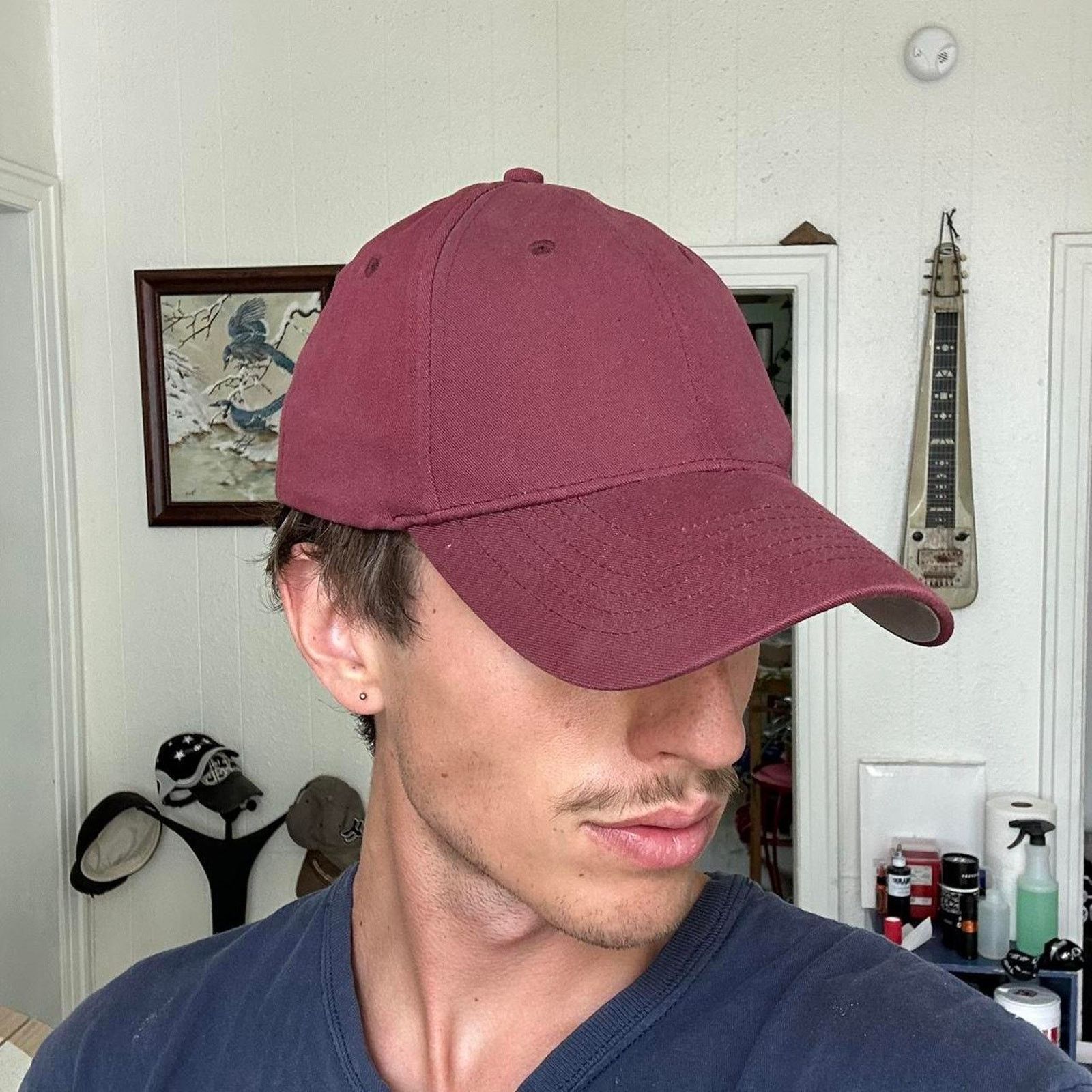 Vintage Epic Basic Y2K Blank Fitted Faded Flex Fit Baseball Hat Cap Size ONE SIZE - 1 Thumbnail