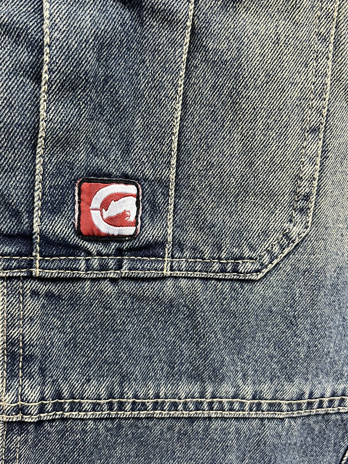 Ecko Unltd. 🔥Vintage ECKO Hip-Hop Skate Denim Cargo Shorts With Belt Size US 30 / EU 46 - 8 Thumbnail