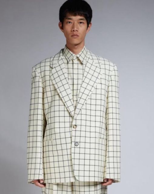 Marni o1w1db11024 Single Breasted Blazer in Cream Size US S / EU 44-46 / 1 - 1 Thumbnail