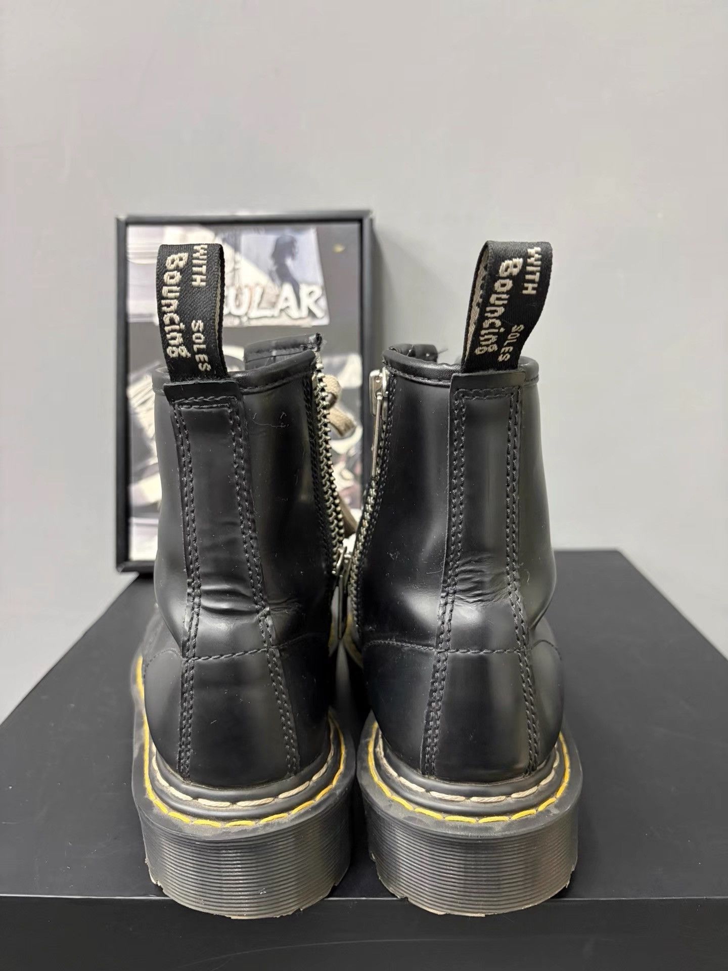 Rick Owens Rick Owens × Dr. Martens Collab Pentagram Leather Boots K34 Size US 7 / IT 37 - 7 Thumbnail