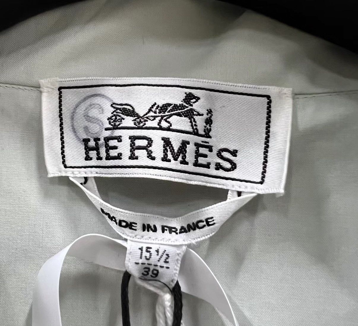 Hermes Hermès Light Green Single-breasted Shirt J41 Size US M / EU 48-50 / 2 - 4 Thumbnail