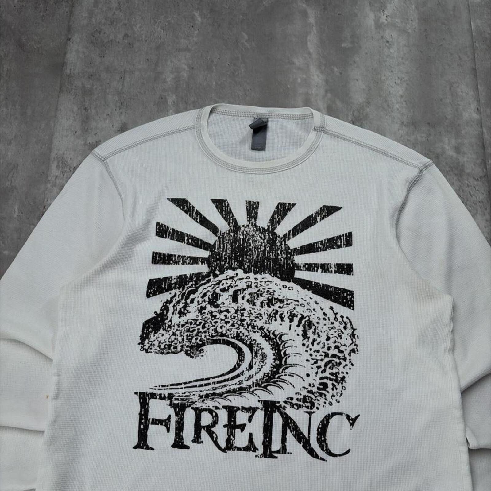 Other Y2K Fire INC Grunge Distressed Long Sleeve Thermal Shirt Size US L / EU 52-54 / 3 - 3 Thumbnail