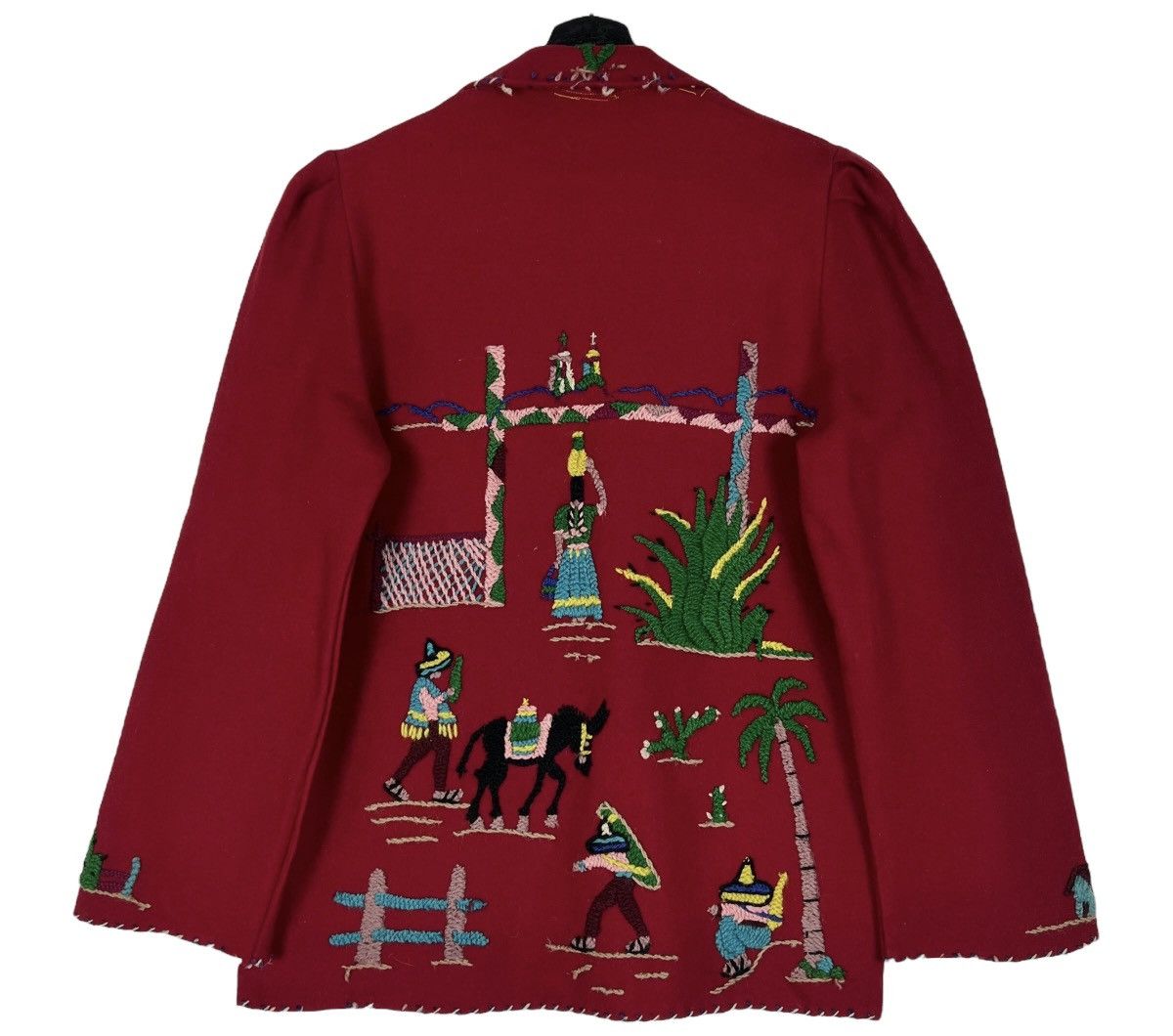 Mexicana Vintage 1940s-1950s hand embroidered Mexican souvenir jacket Size S / US 4 / IT 40 - 2 Thumbnail