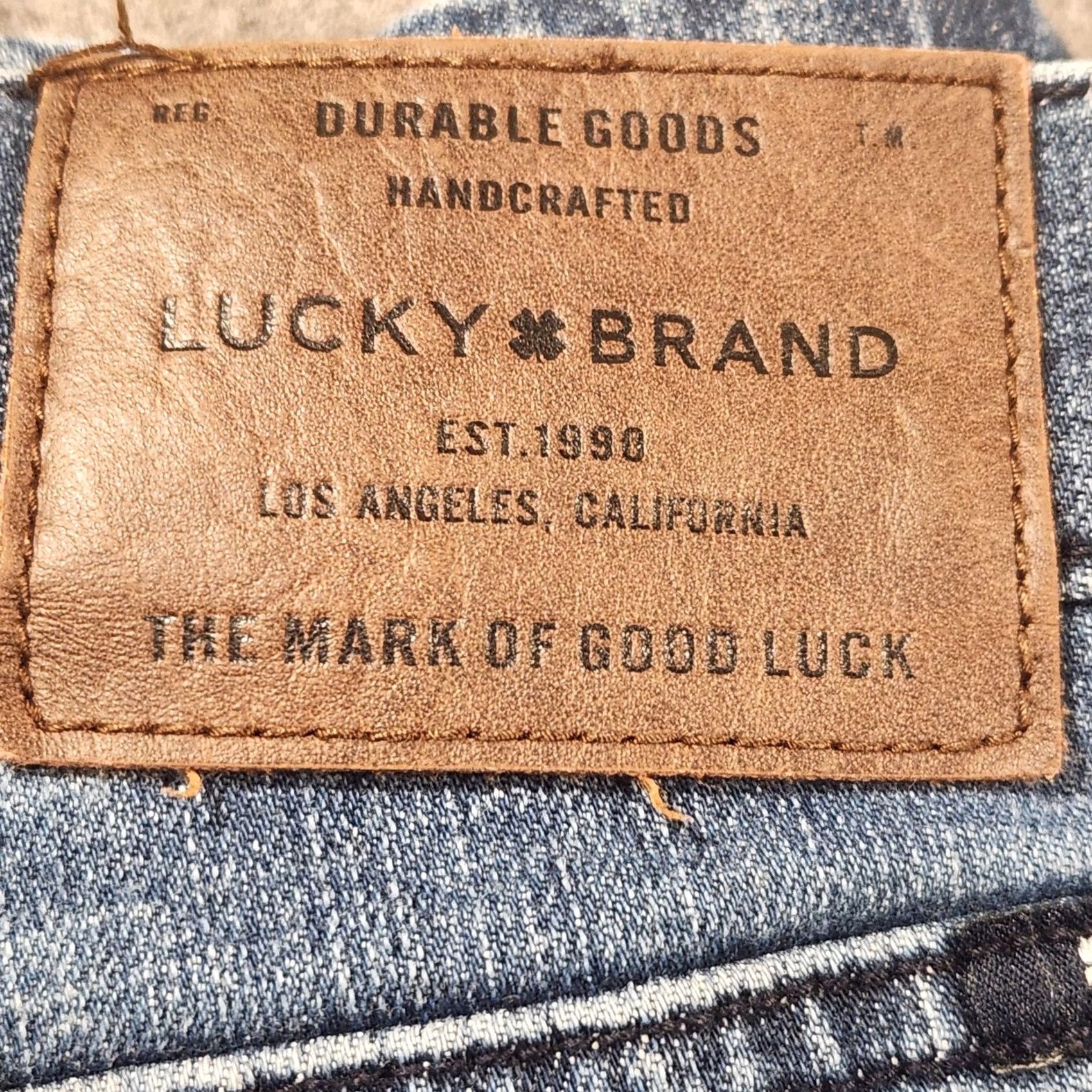 Lucky Brand Lucky Brand 363 Straight Jeans Mens 32 Blue Medium Wash Denim Vintage Straight Size US 32 / EU 48 - 2 Thumbnail