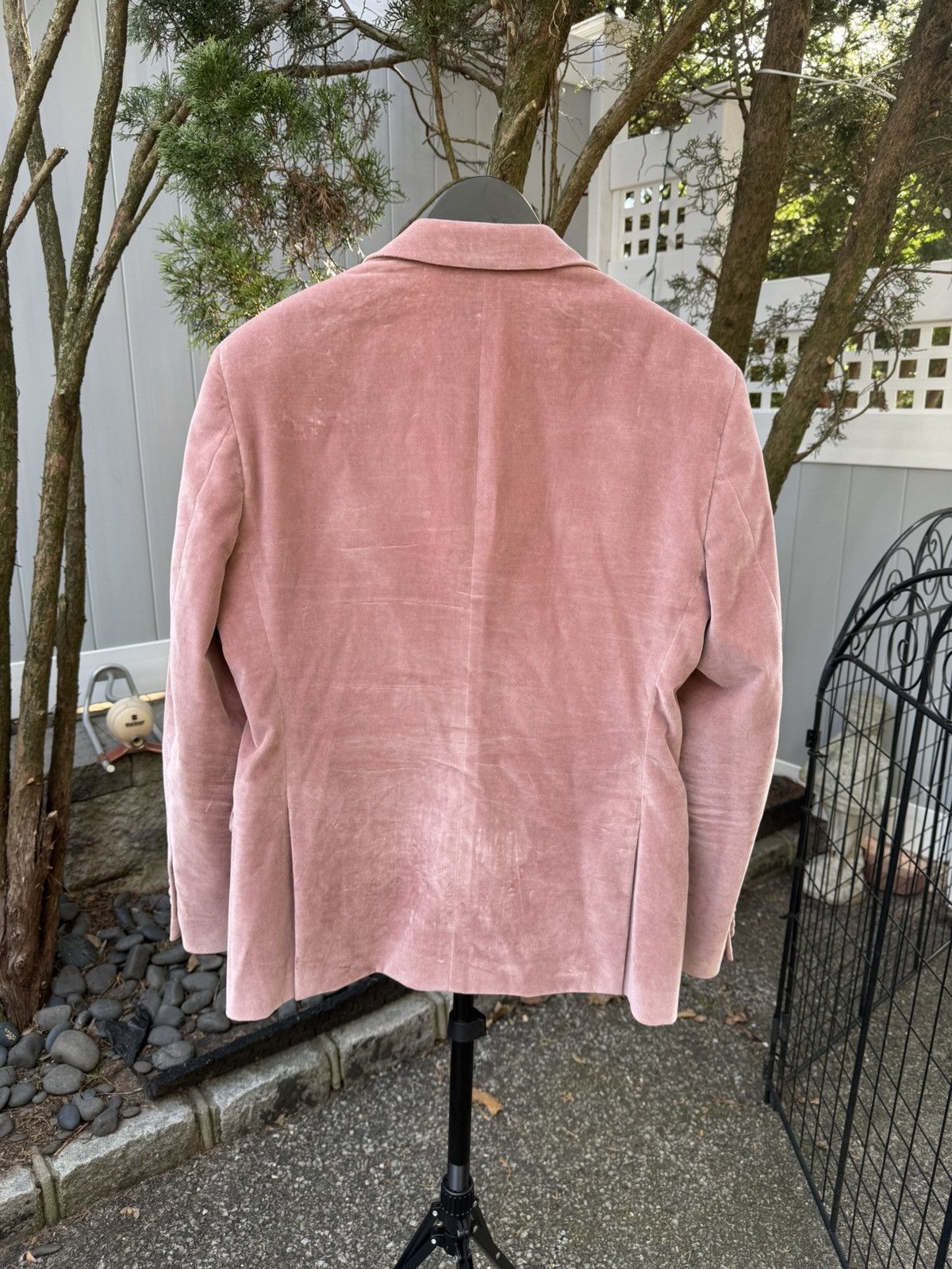 John Varvatos John Varvatos Star USA Velvet Slim Fit Pink 40S Blazer $498 Size 40S - 2 Thumbnail