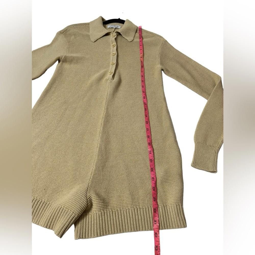 Designer WeWoreWhat l Tan Knit Casual Romper Small Size 28" / US 6 / IT 42 - 5 Thumbnail