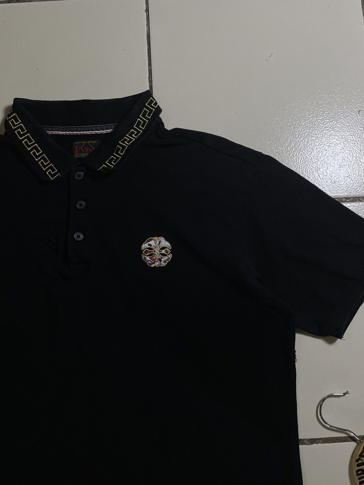 Evisu EVISU EMBROIDERED LOGO POLO SHIRT Size US XXL / EU 58 / 5 - 2 Thumbnail