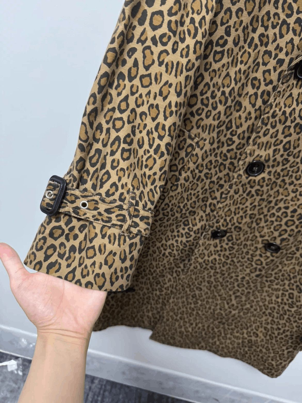 Saint Laurent Paris Sz 44 Saint Laurent Paris by Hedi 16SS Leopard Trench Coat- Size US S / EU 44-46 / 1 - 5 Thumbnail