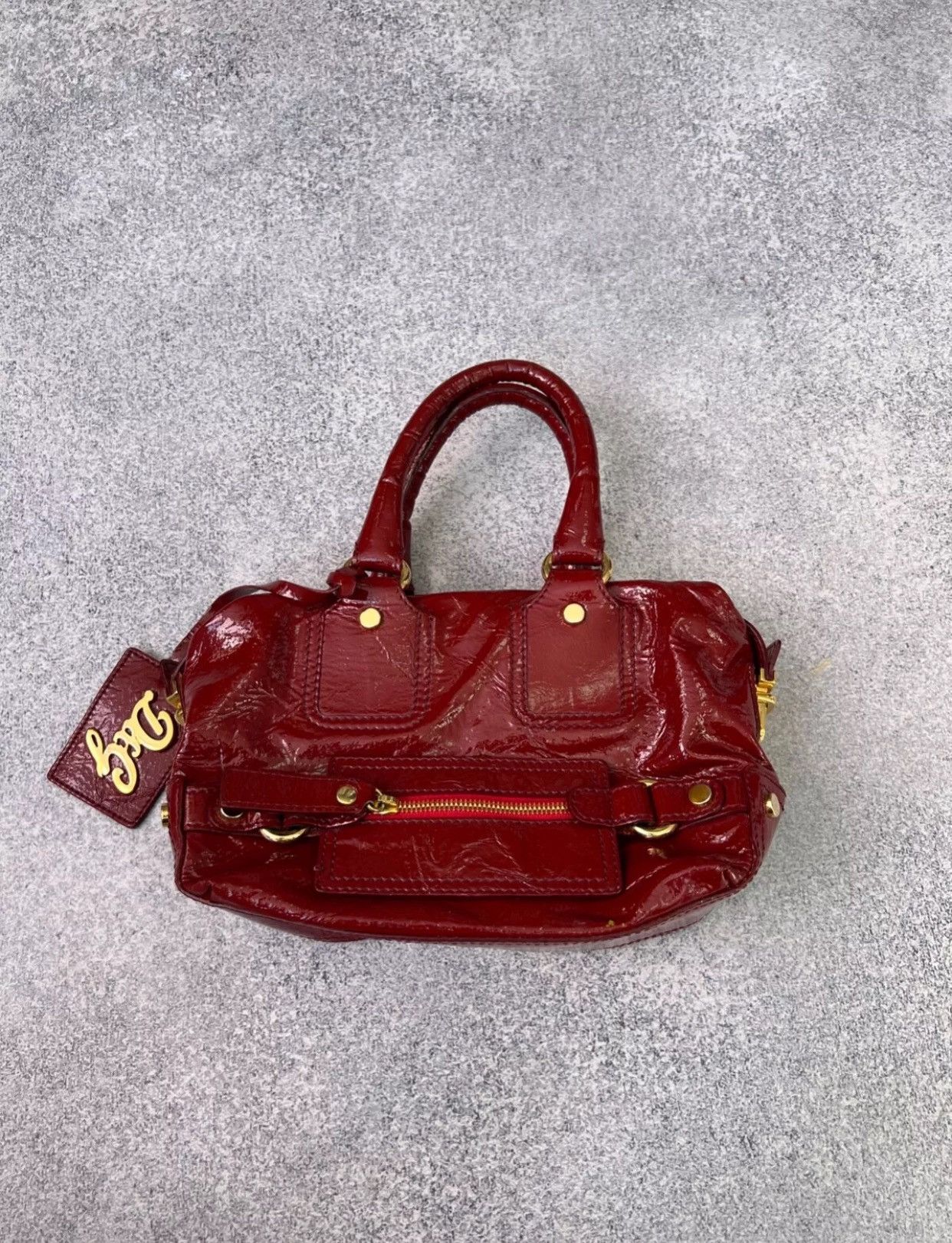 Designer × Dolce & Gabbana × Vintage Vintage D&G Red Patent Leather Front Pocket women’s bag Size ONE SIZE - 1 Thumbnail