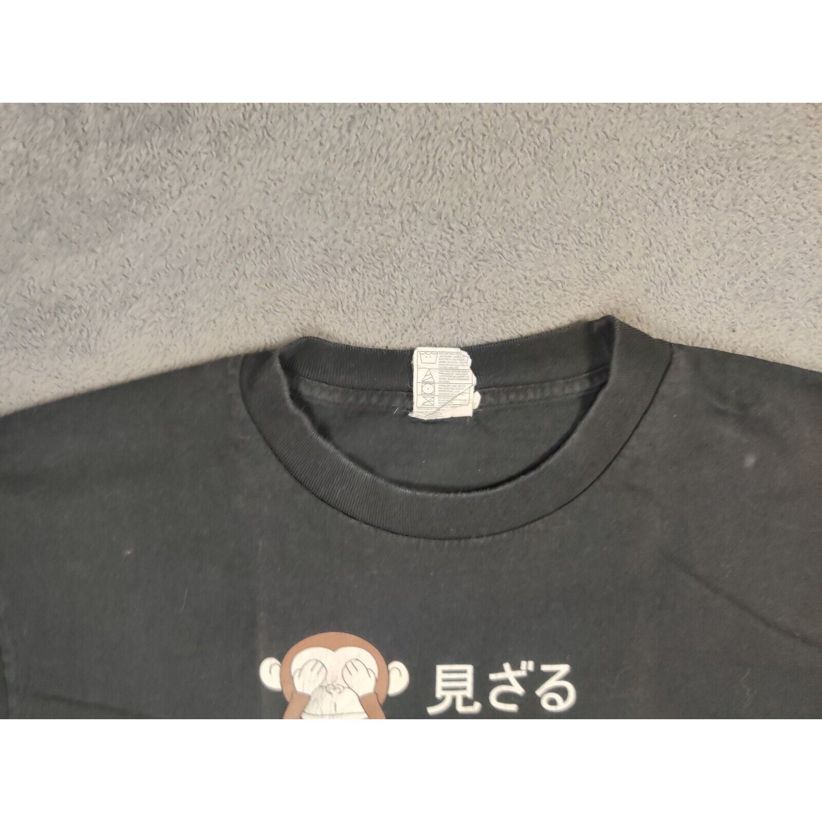 Alstyle Novelty Shirt Adult Mens Large Black Evil Size US L / EU 52-54 / 3 - 7 Thumbnail