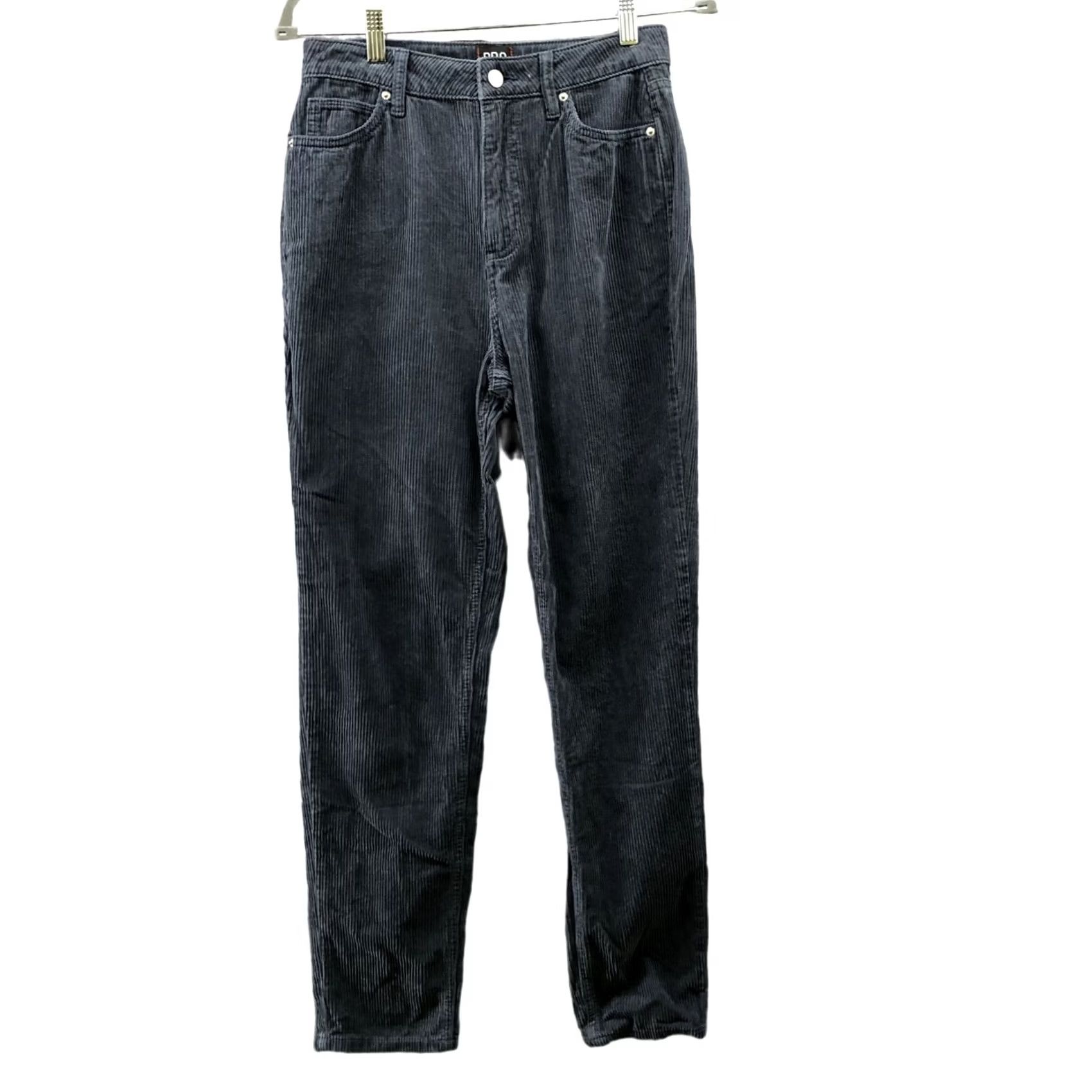 Bdg BDG Urban Outfitters Mom High Rise Corduroy Pants Womens 27 Gray Blue Corduroy Chino Pockets Tapered Relaxed Fall Winter Pants Mens Womens Girls Boys Size 27" / US 4 / IT 40 - 2 Thumbnail