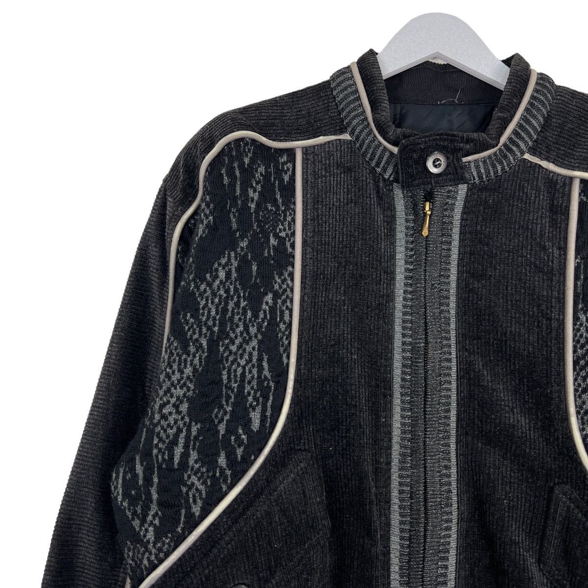 Japanese Brand 🔥 VINTAGE RAIKA NEW BASIC VELVET HYBRID BOMBER JACKET Size US M / EU 48-50 / 2 - 7 Thumbnail