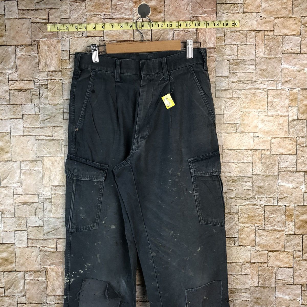 Japanese Brand × Vintage G.Ground faded ripped patchwork Cargo Pants #A993 Size US 29 - 2 Thumbnail