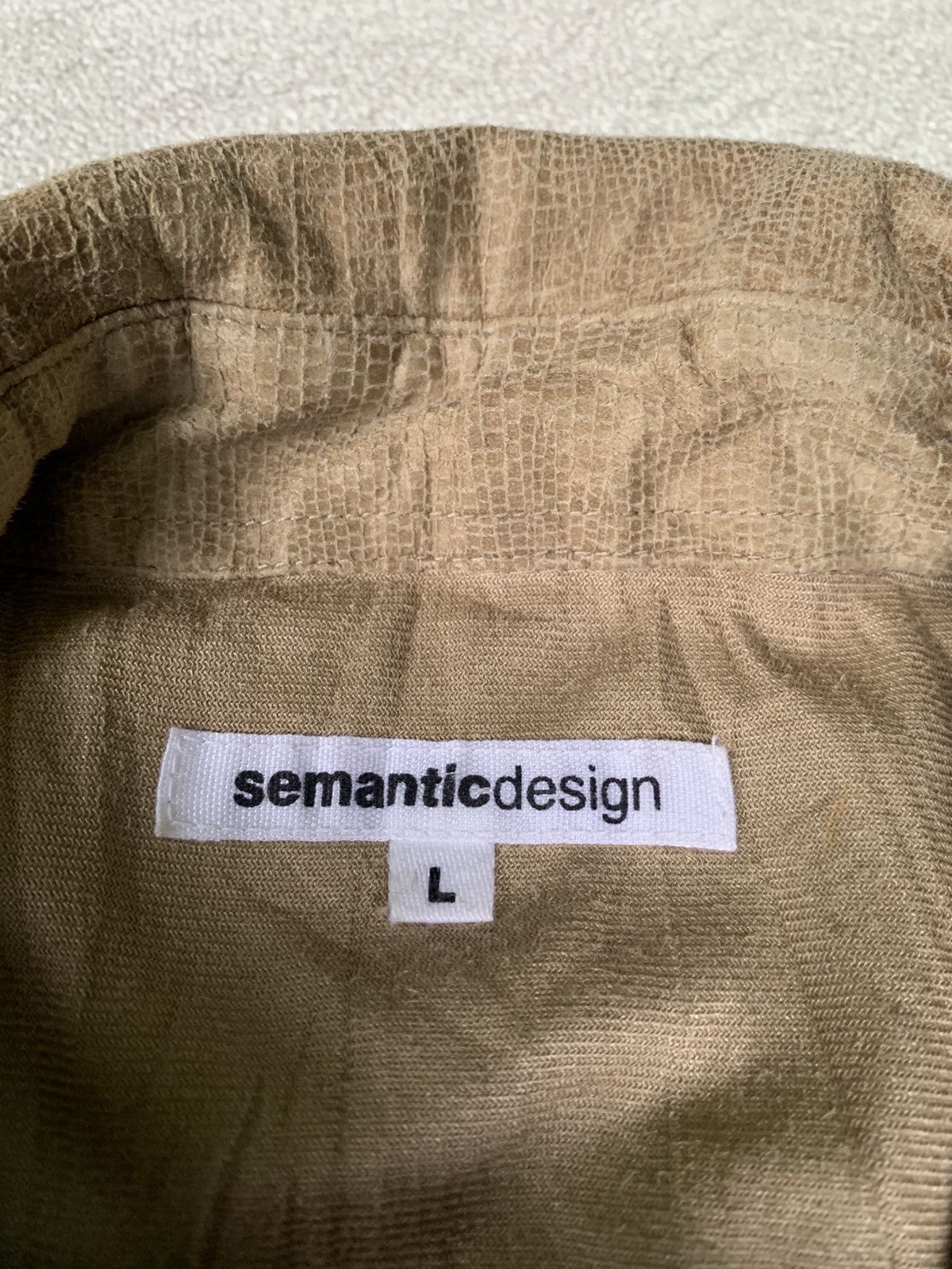 Semantic Design Snake skin Double collar