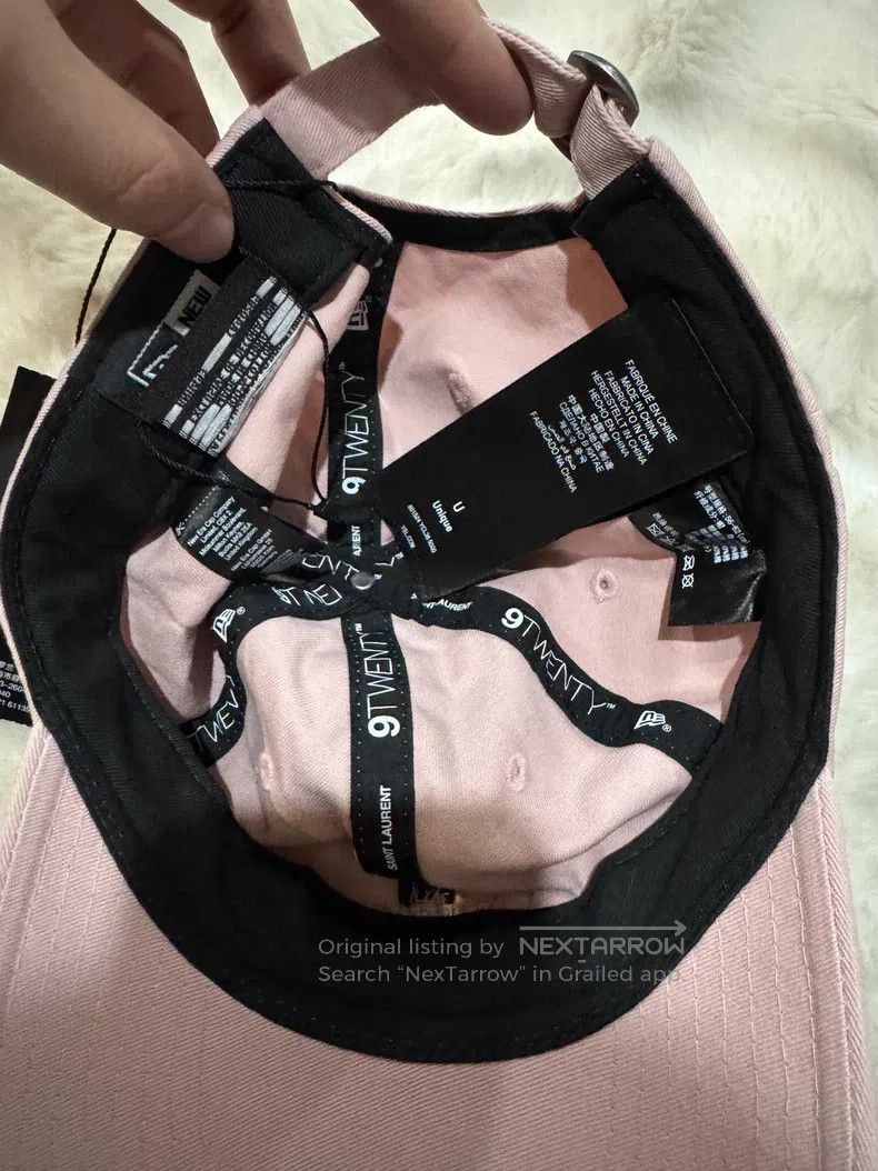 Saint Laurent Paris Saint Laurent Paris Collaborative Baseball Cap Pink Size ONE SIZE - 5 Thumbnail