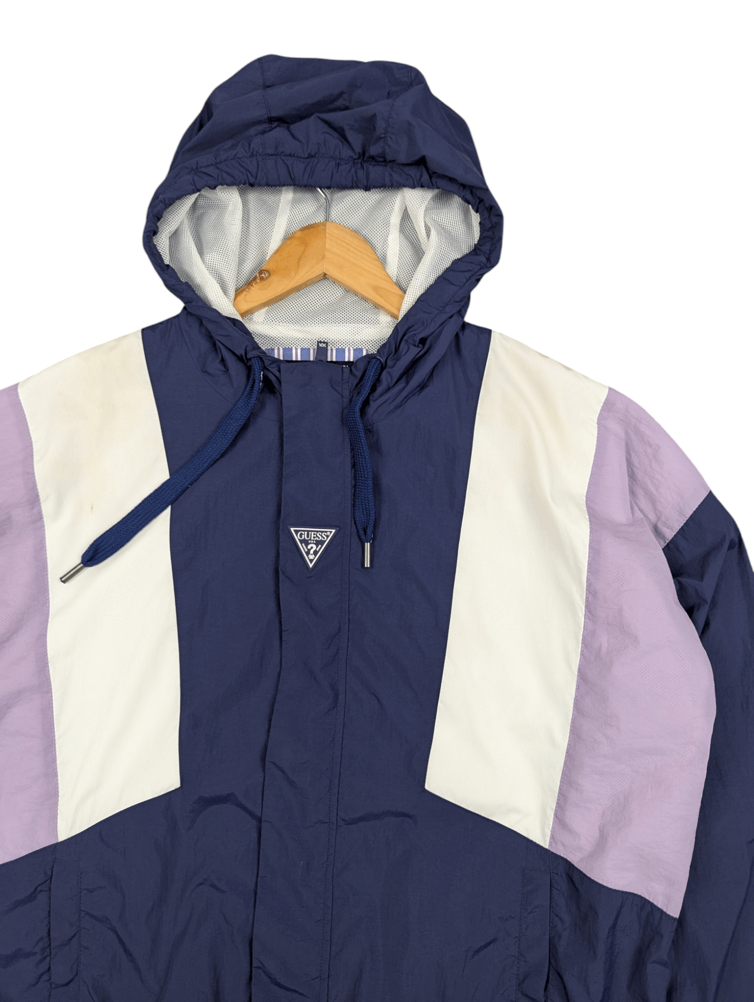 Guess Guess Los Angeles Centre Logo Hooded Light Jacket Size US L / EU 52-54 / 3 - 3 Thumbnail
