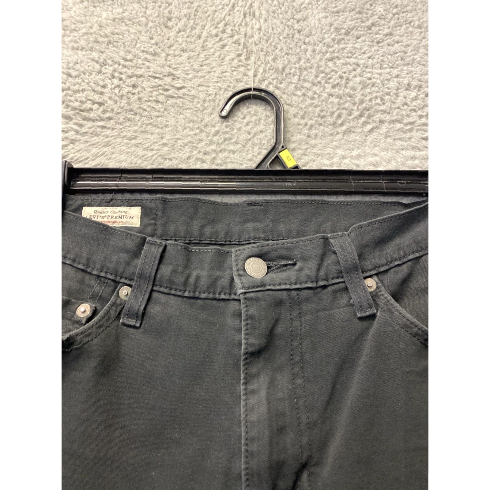Levi's Levi's 511 Slim Pants Mens 32x30 Black Denim Stretch Straight 5-Pocket Logo Modern Size US 32 / EU 48 - 2 Thumbnail