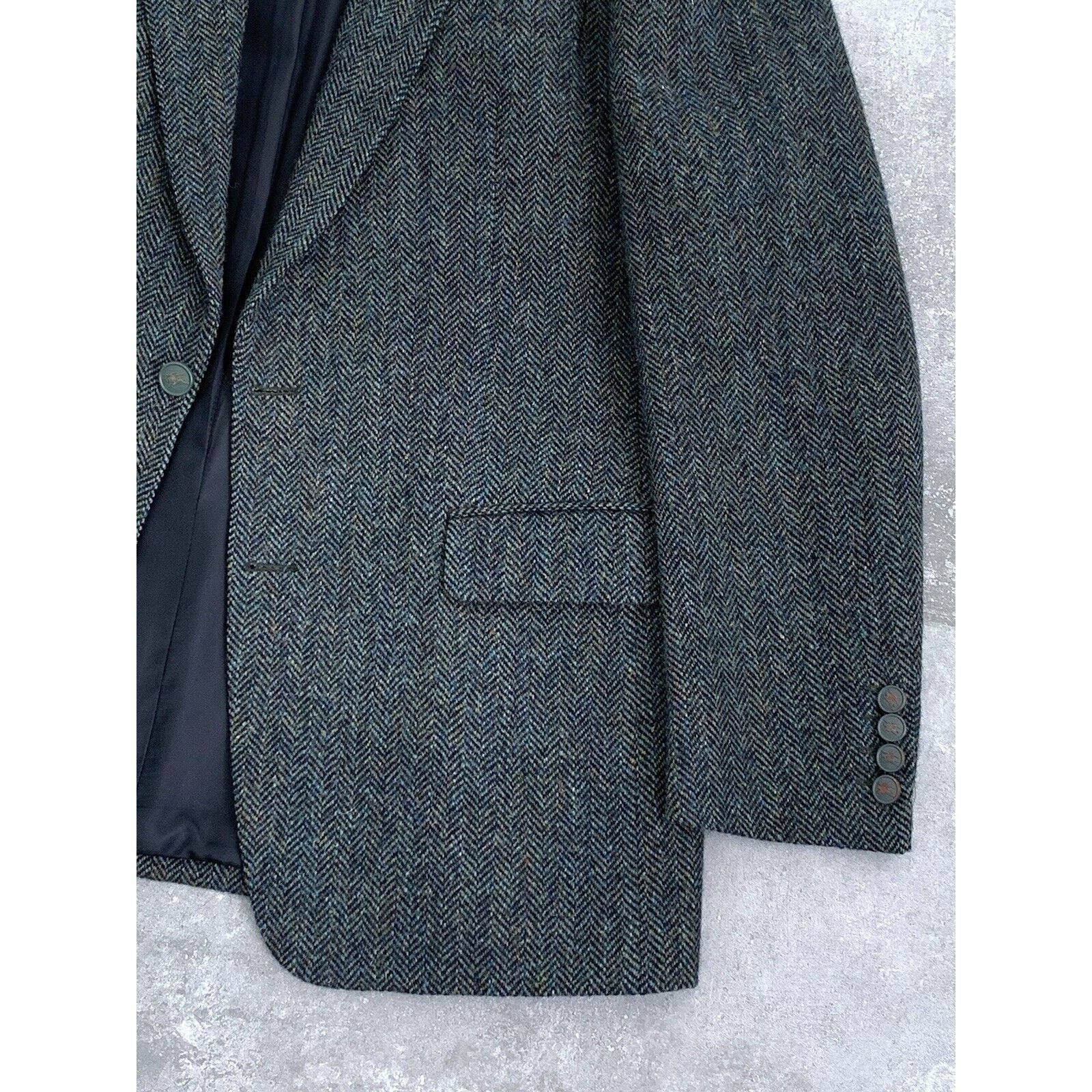 Burberry × Harris Tweed Men's BURBERRYS' HARRIS TWEED Sport Blazer Jacket Coat EU 52 Size 52R - 14 Thumbnail