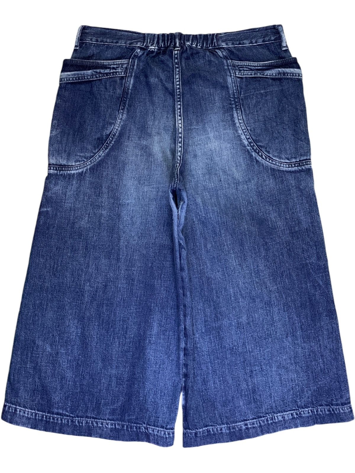 Japanese Brand SALES🔥Vintage Japanese Faded blue Wash Baggy Jean Shorts Size US 31 - 2 Thumbnail
