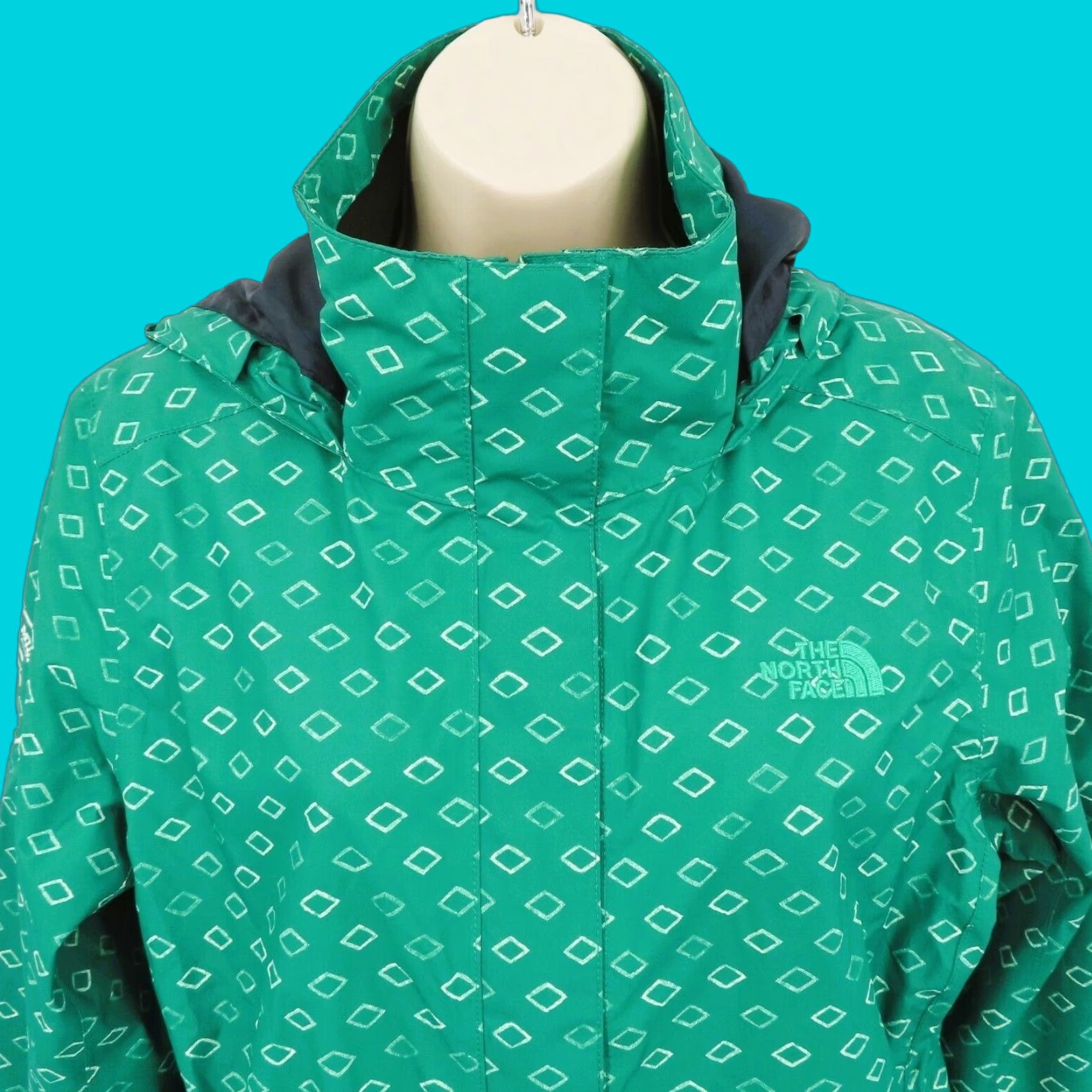 The North Face The North Face Women Jacket Rain Coat DryVent Hooded Green Logo M Medium Size M / US 6-8 / IT 42-44 - 1 Thumbnail