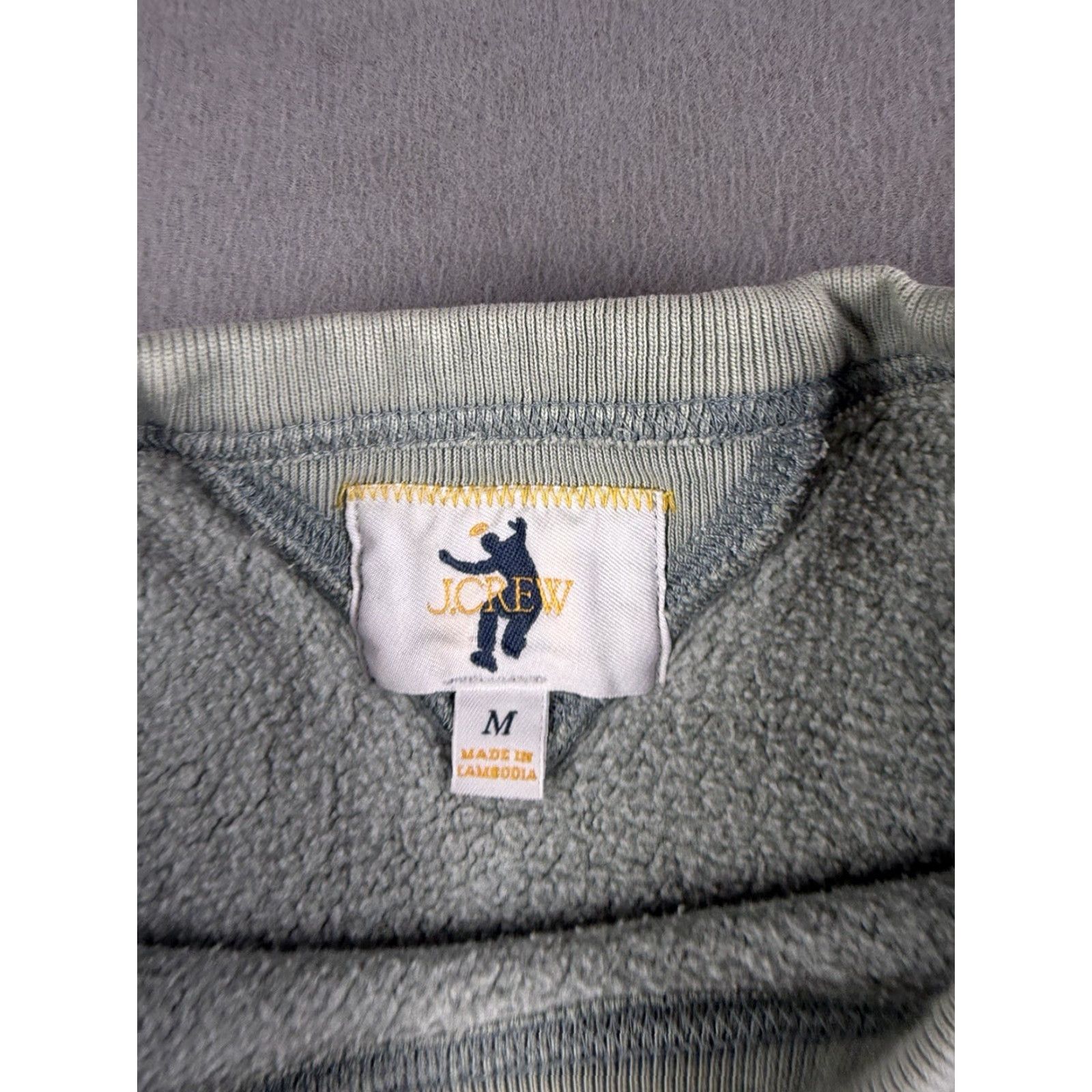 Union LA VINTAGE Union LA x J.Crew Sweatshirt Sweatshirt Green M Unisex Adults Pullover Logo Fleece Cotton Blend Streetwear Size US M / EU 48-50 / 2 - 3 Thumbnail