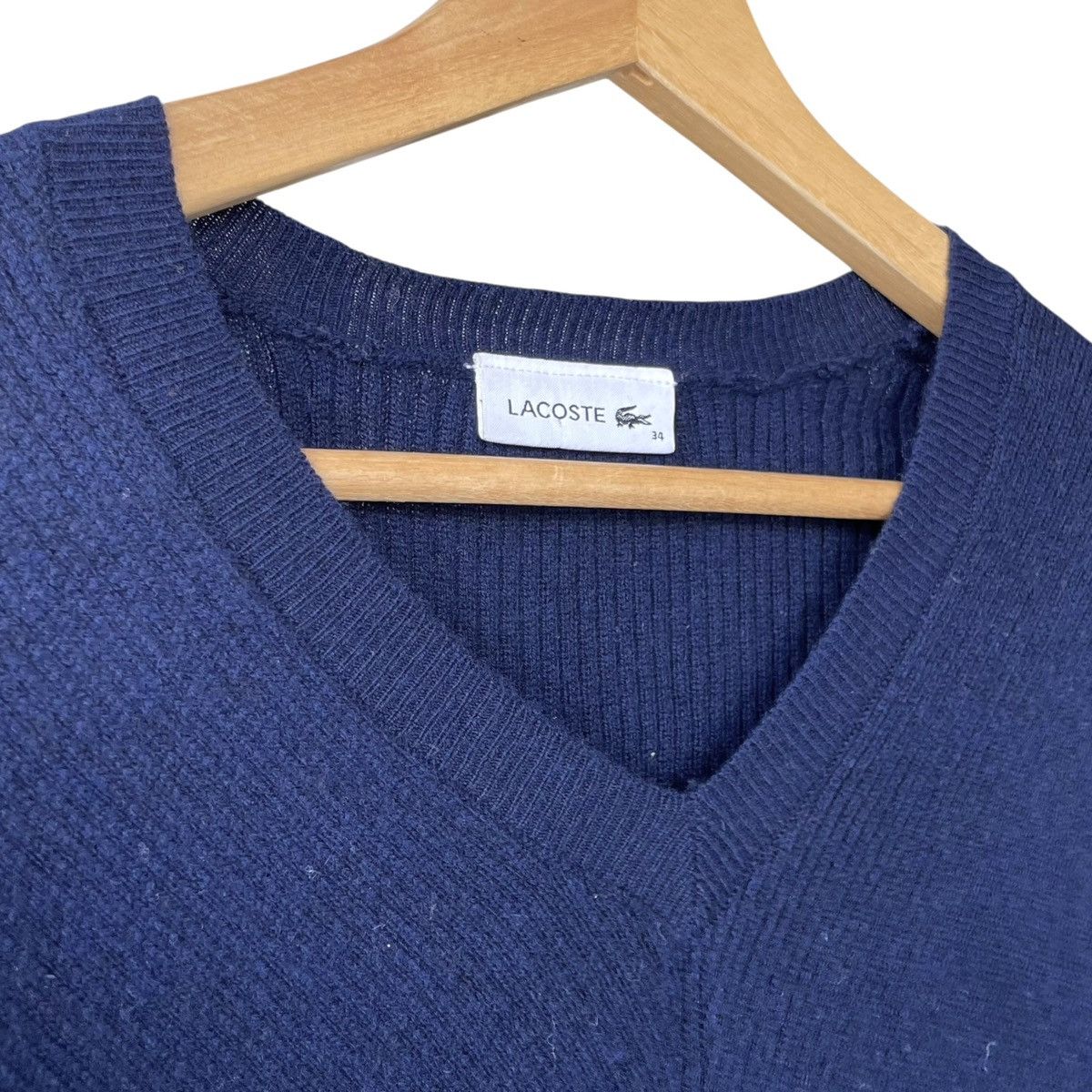 Lacoste Lacoste France Cashmere Blend Casual Fitted Mid Dress Size XS / US 0-2 / IT 36-38 - 4 Thumbnail