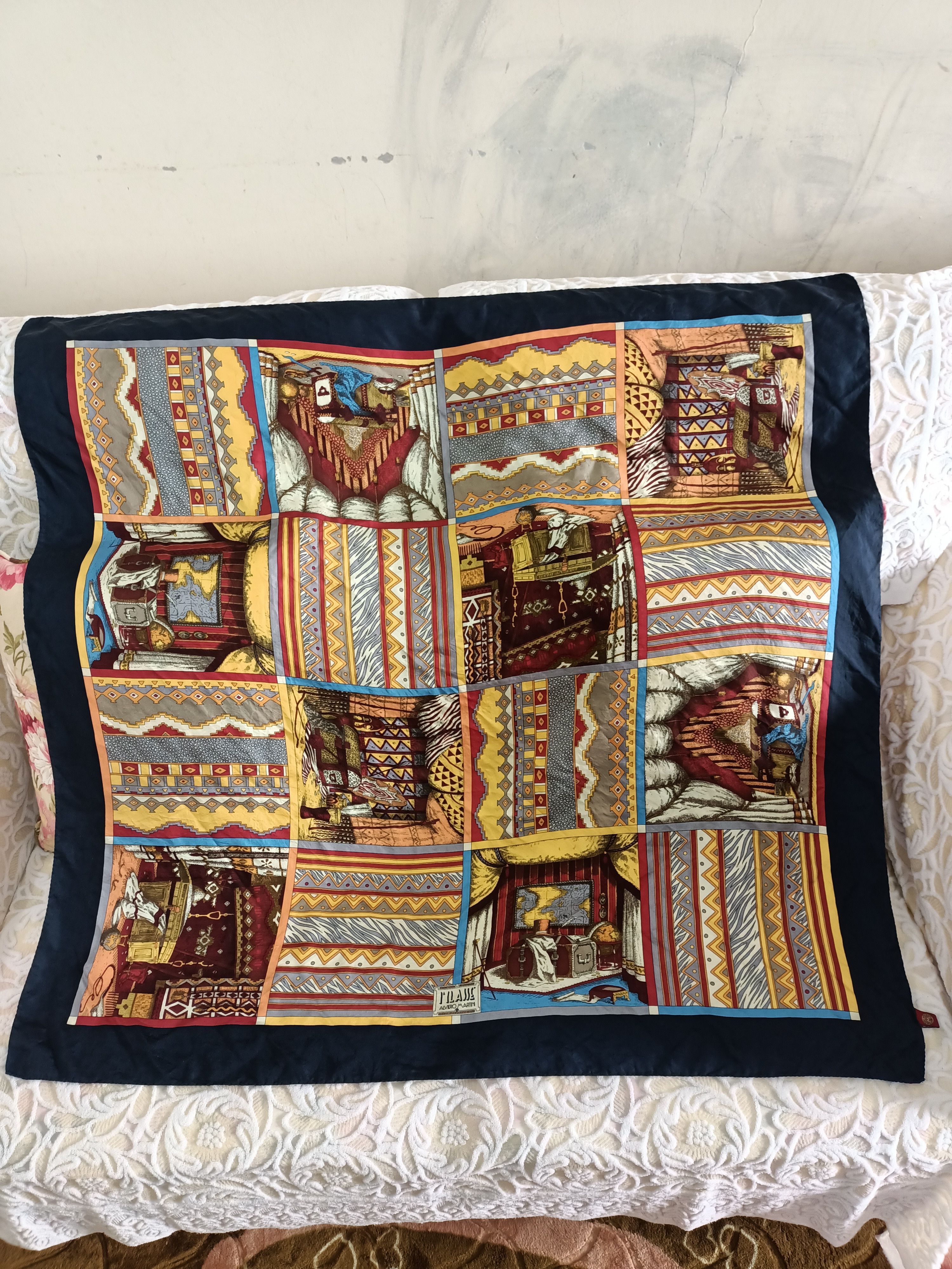 Alviero Martini Vintage Alviero Martini Hand Made Silk Scarves Size ONE SIZE - 1 Thumbnail