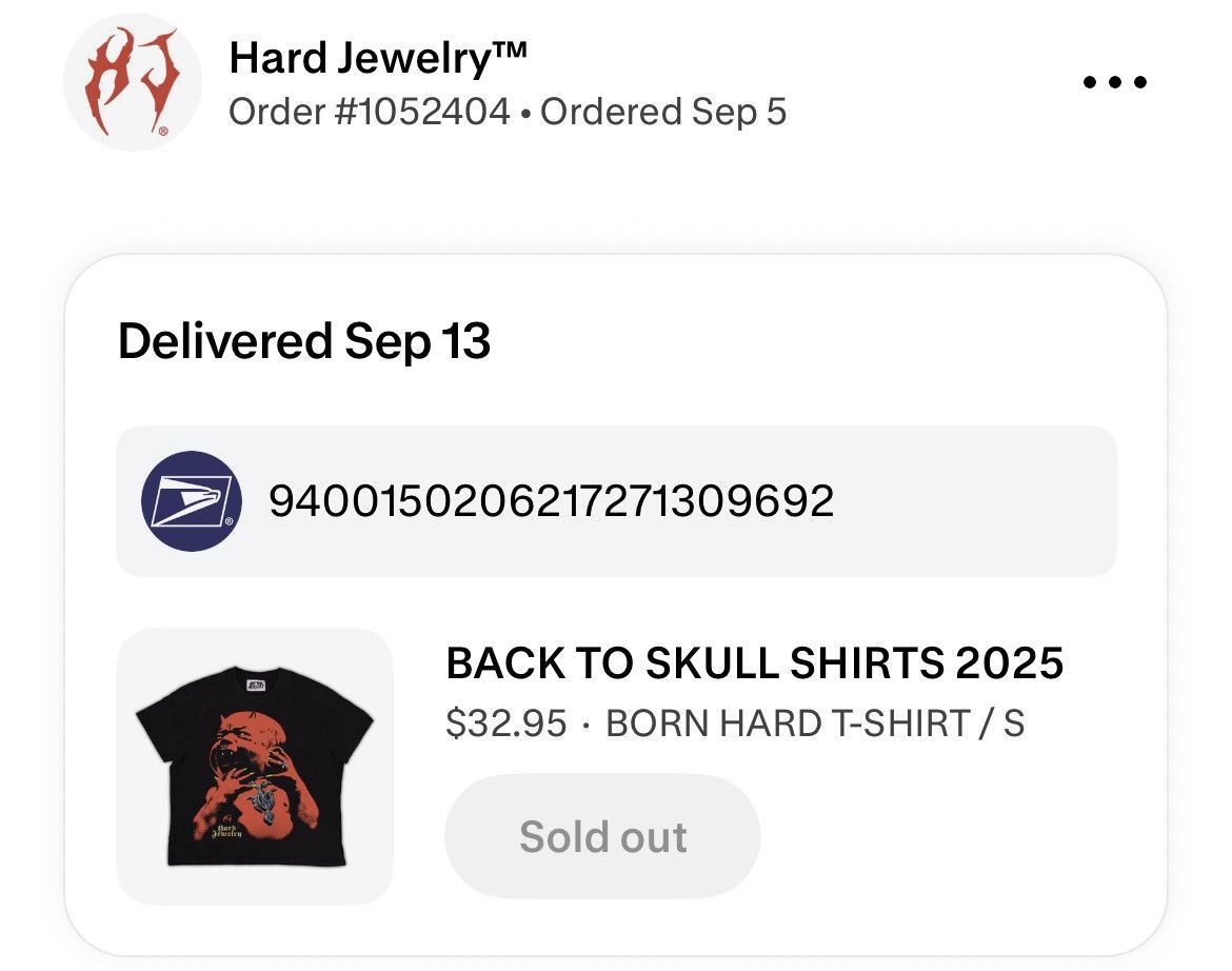 Other HARD JEWELRY ‘BORN HARD’ T Shirt Size US S / EU 44-46 / 1 - 3 Thumbnail