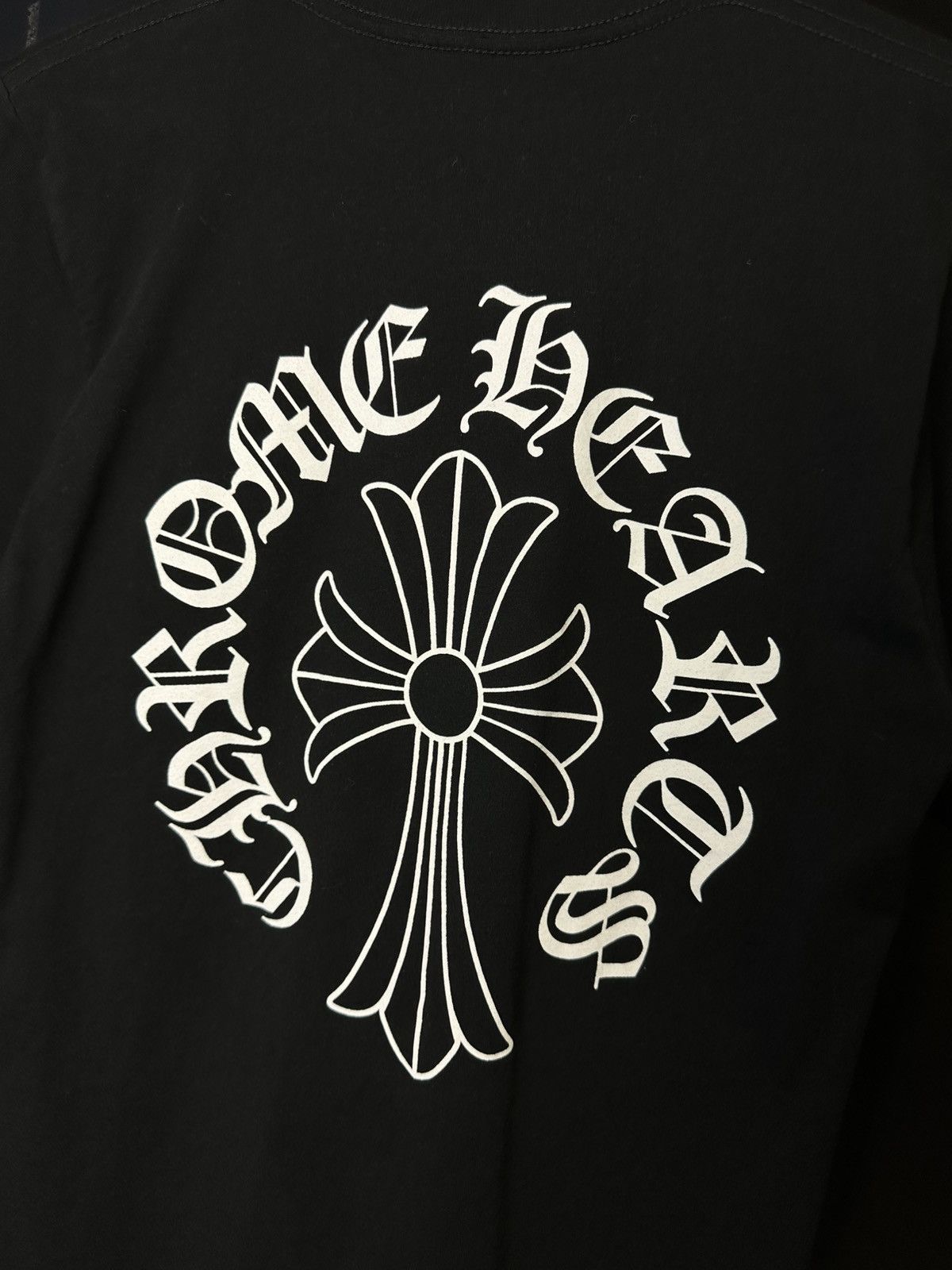 Chrome Hearts Chrome Hearts Neck Script Cross Emblem Pocket Tee Size US S / EU 44-46 / 1 - 3 Thumbnail