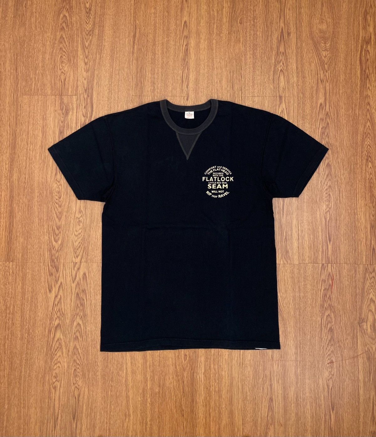 Buzz Rickson's The Flat Head flatlock T-shirt Size US L / EU 52-54 / 3 - 1 Thumbnail