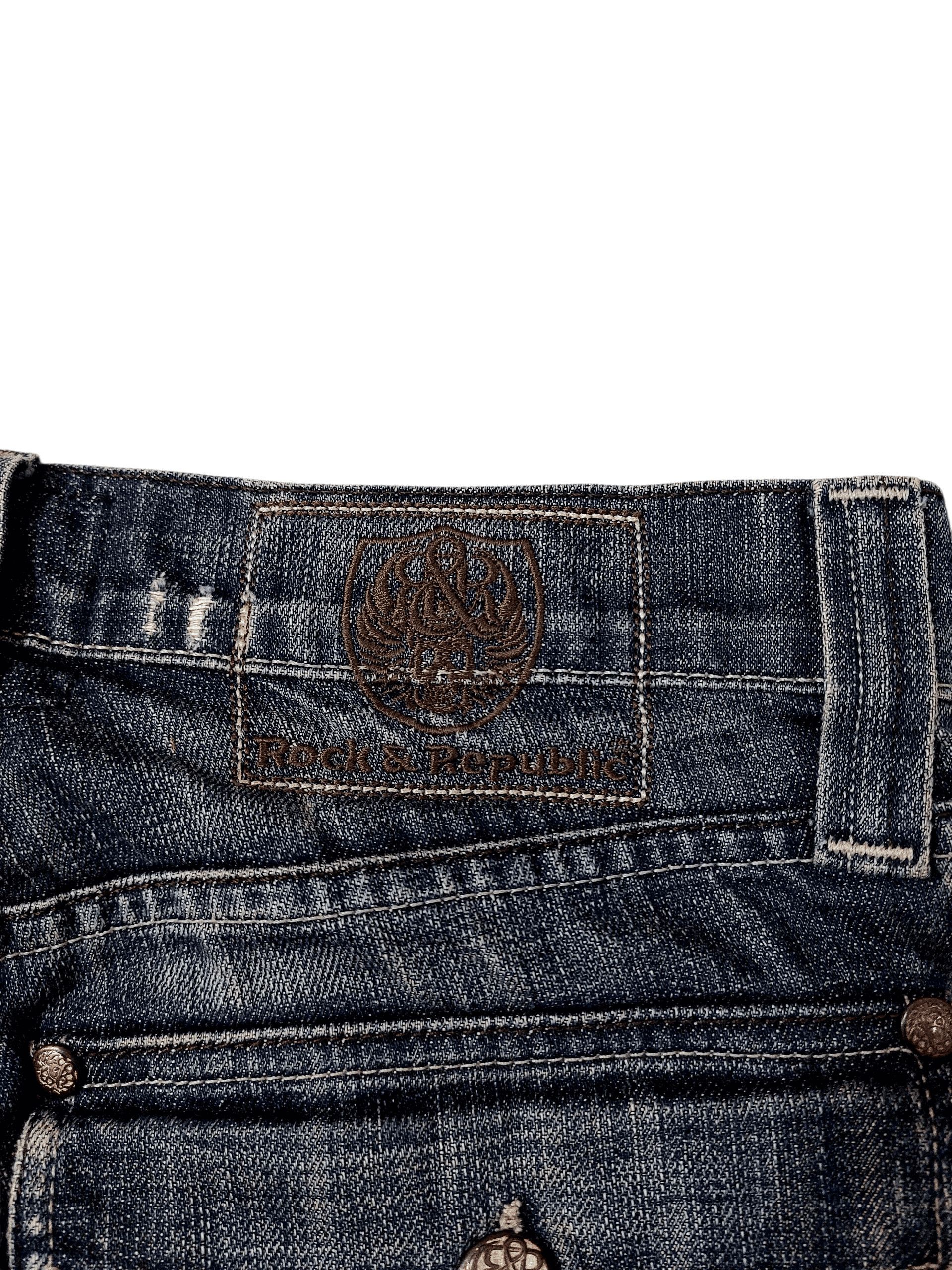 Rock & Republic Rock & Republic Flare Classic Baggy Style Denim Size US 31 - 13 Thumbnail
