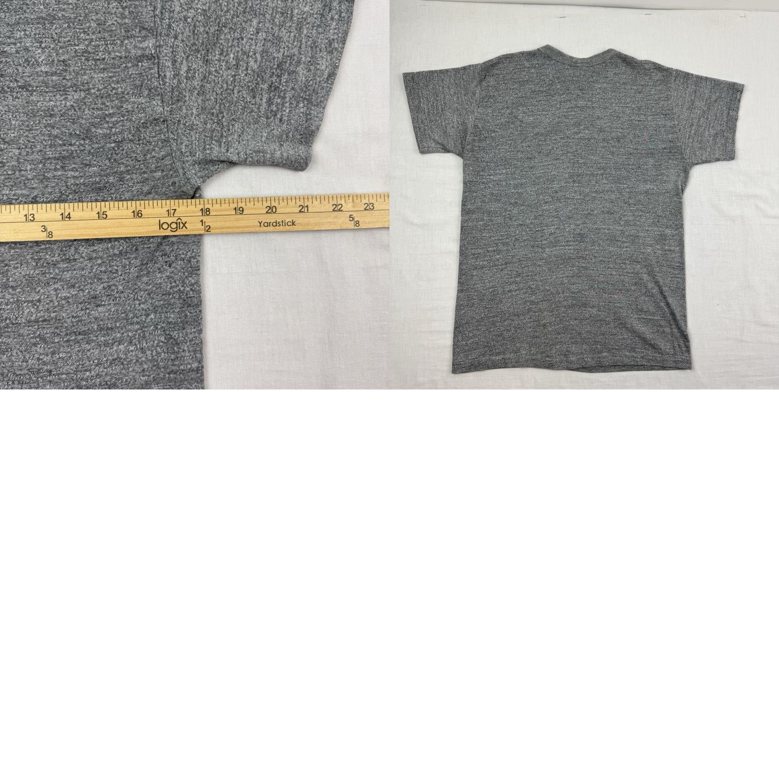 Russell Athletic VINTAGE Russell Athletic T Shirt Adult M Heather Gray Tri Blend USA 70s Hipster Mens Size US M / EU 48-50 / 2 - 9 Thumbnail