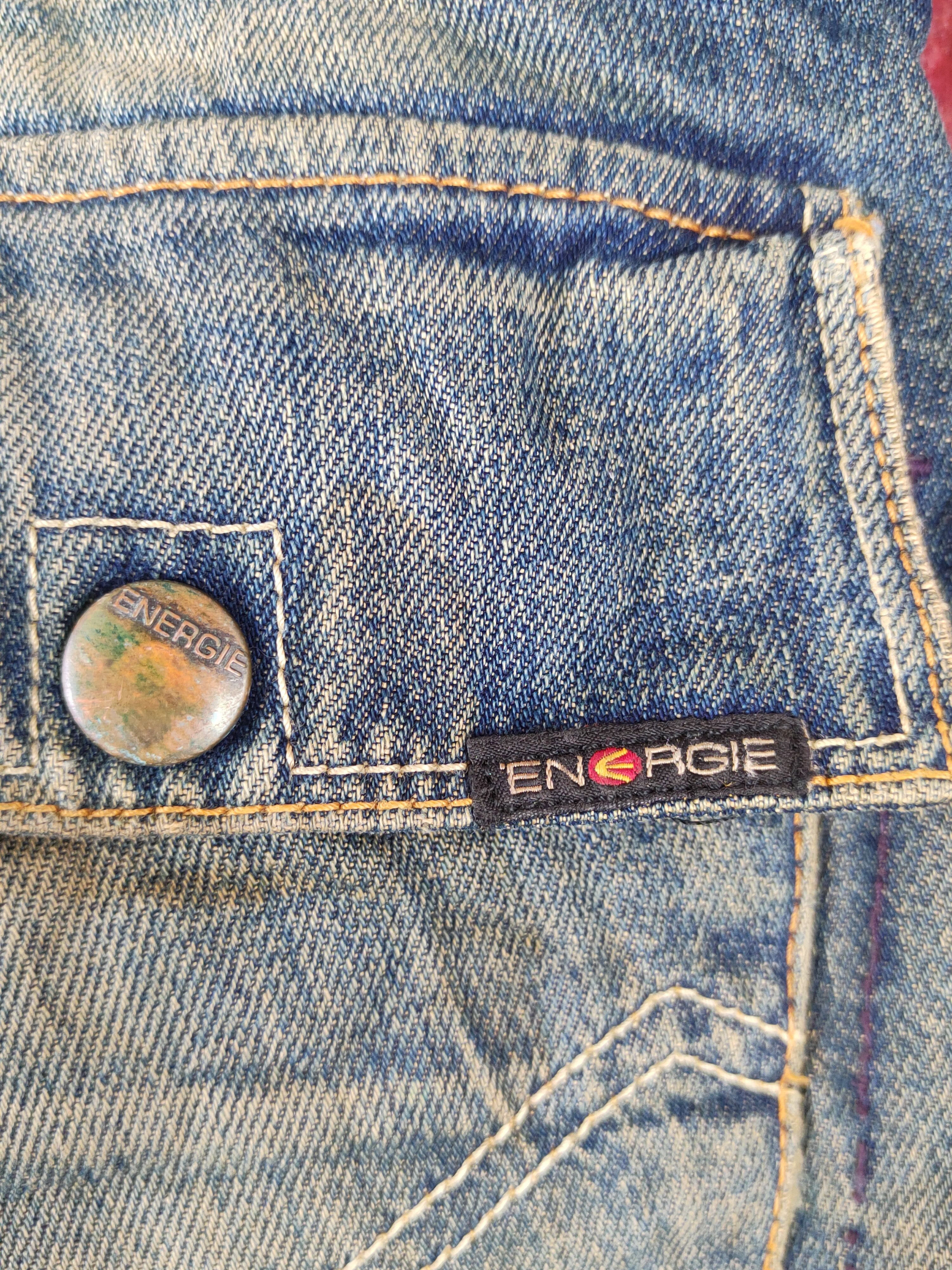 Energie D Energie Dark Blue Distressed faded jeans Denim #S1540 Size US 29 - 11 Thumbnail