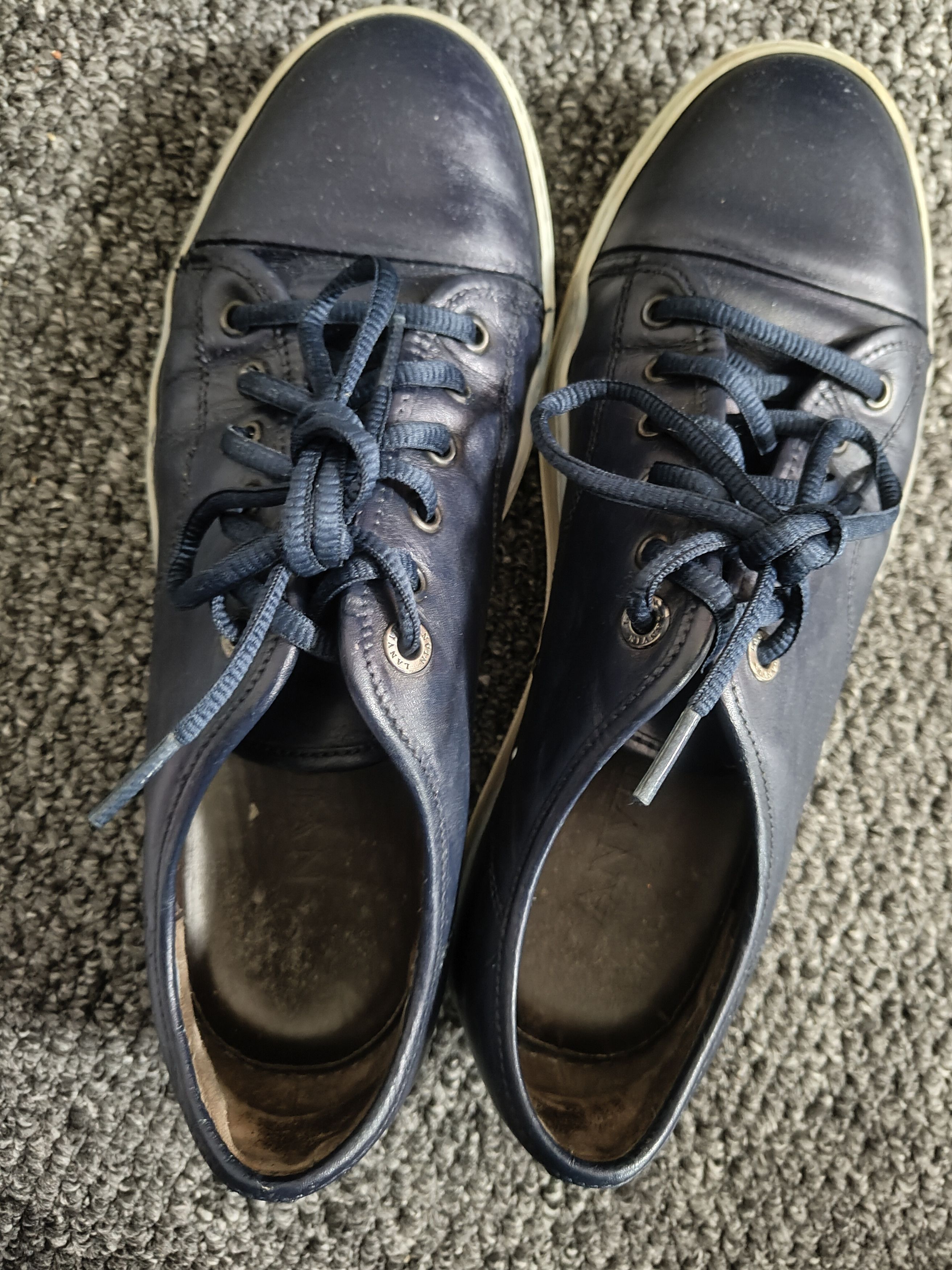 Lanvin Lanvin DBB1 Navy Trainers Toe Cap Blue Size US 9 / EU 42 - 5 Thumbnail