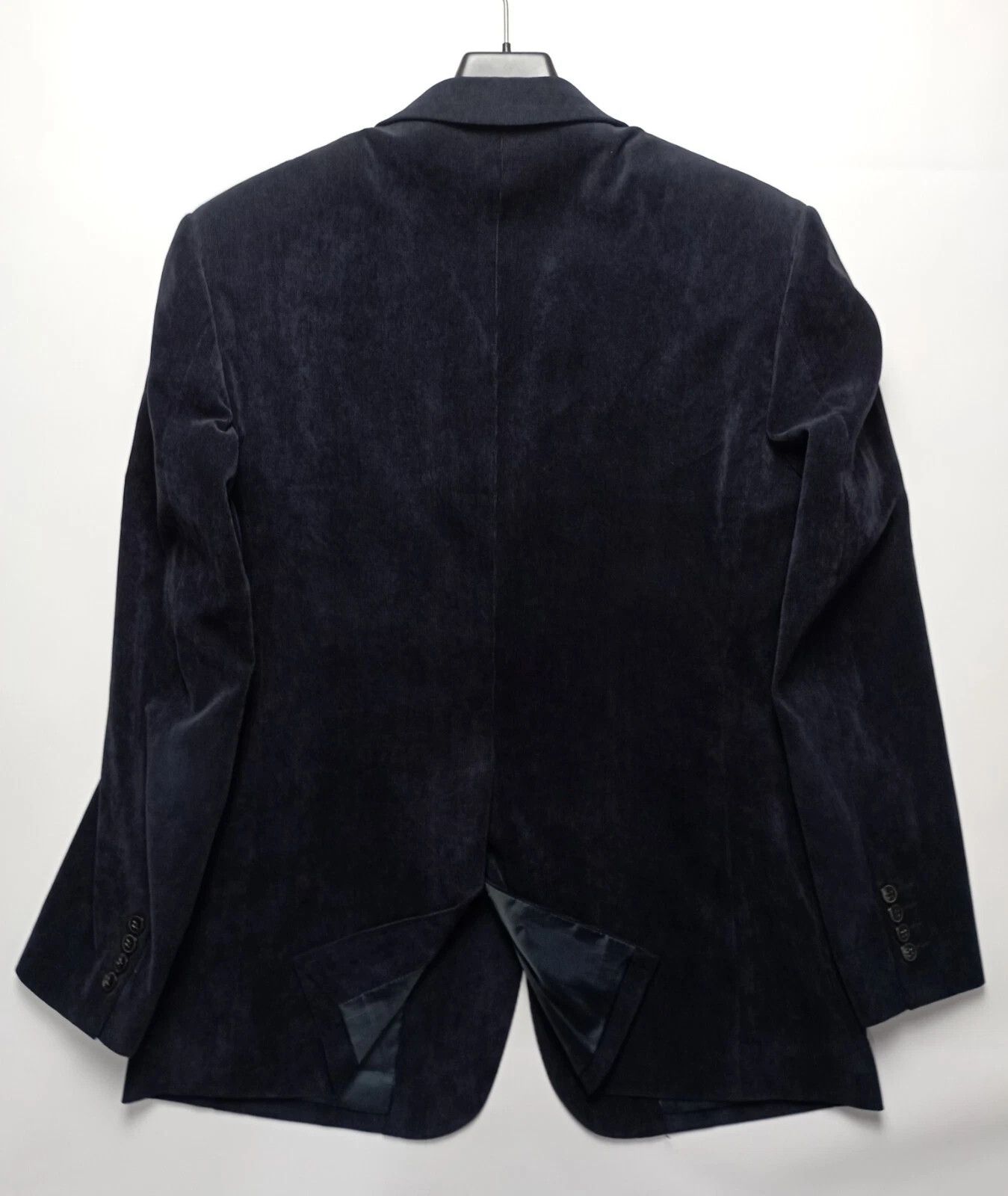 Dolce & Gabbana Dolce & Gabbana Vintage Velvet Blazer Dark Blue – Men’s Size 50L - 7 Thumbnail
