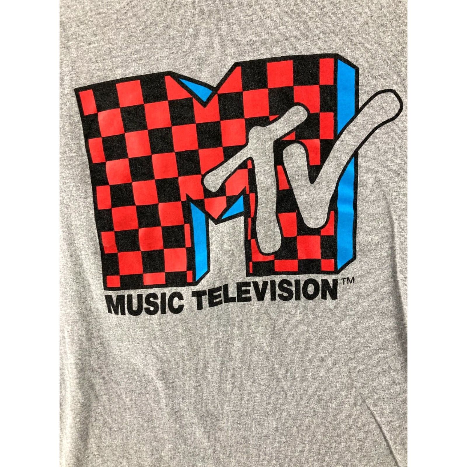 Delta MTV Graphic Shirt Mens Large Gray Crew Neck Short Sleeve Cotton Blend Music Size US L / EU 52-54 / 3 - 4 Thumbnail
