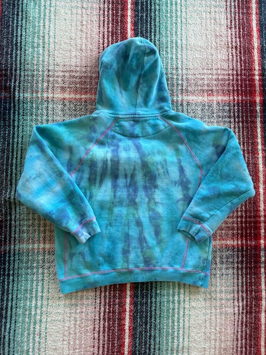 Vintage Vintage Blue Tie-Dye Niagara Falls Hoodie M Size M / US 6-8 / IT 42-44 - 3 Thumbnail