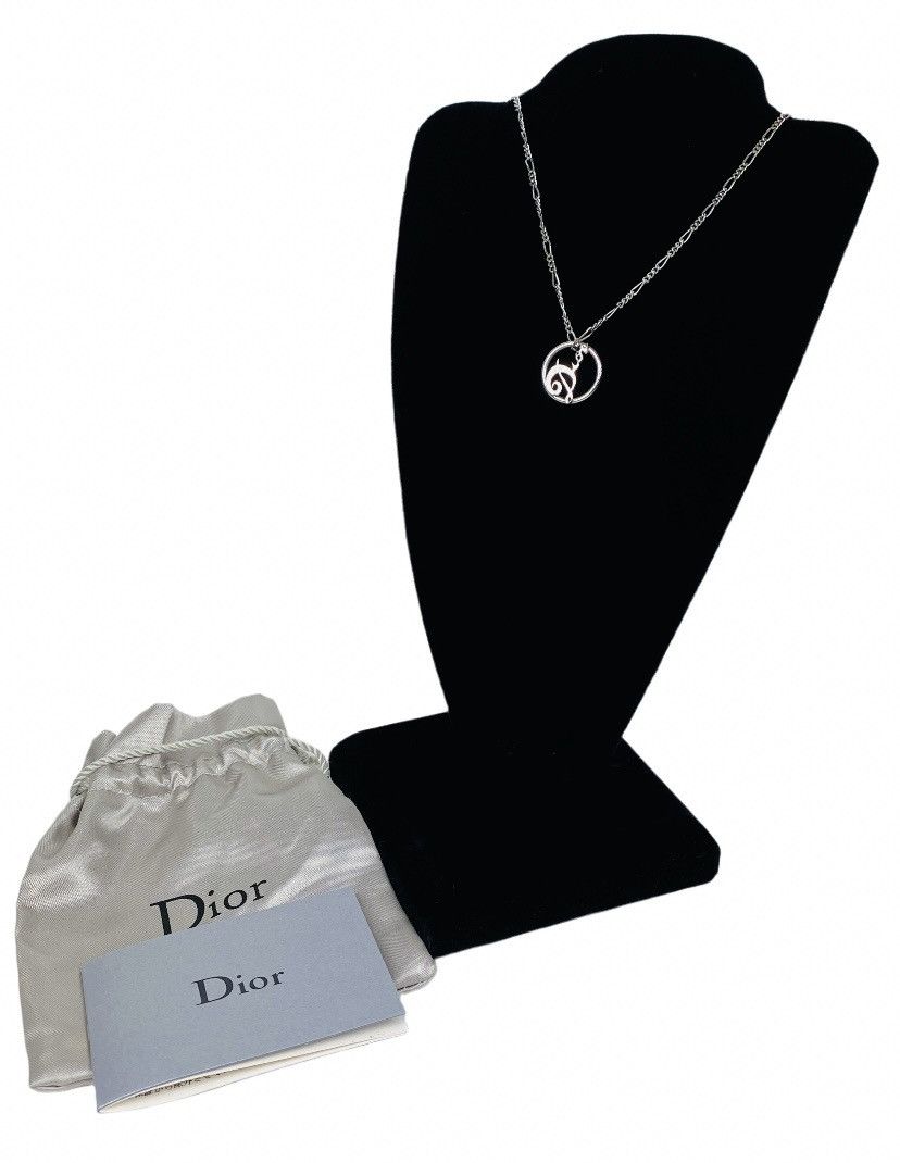 Dior Cursive Logo Necklace