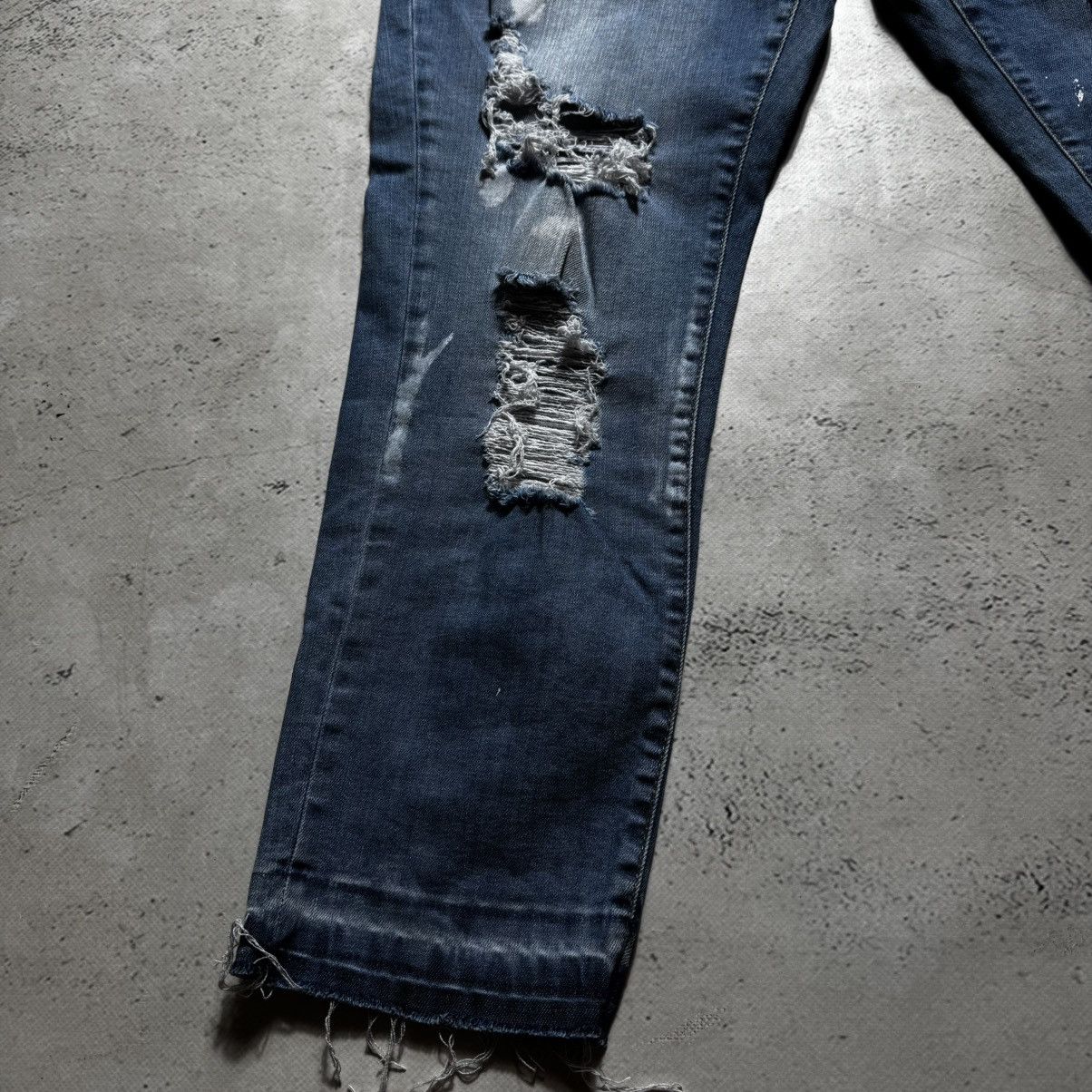 Dsquared2 y2k distressed jeans waist 45 disquared2 gallery dept style Size 32" / US 10 / IT 46 - 3 Thumbnail