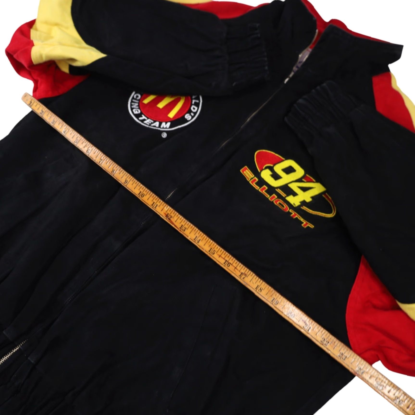 Logo Athletic VINTAGE Logo Athletic #94 Bill Elliott McDonalds Racing Jacket Mens Large Black Size US L / EU 52-54 / 3 - 7 Thumbnail