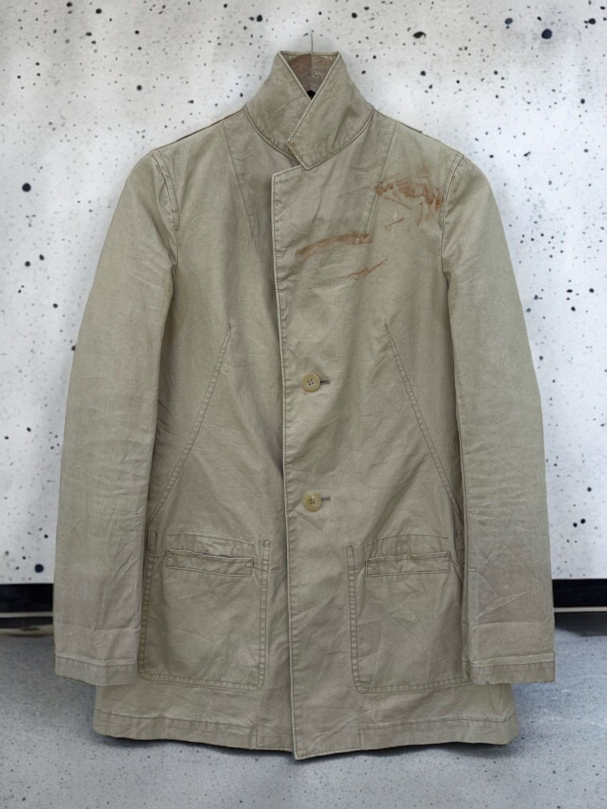 Yohji Yamamoto 🔥Vintage Yohji Yamamoto Y's Cotton Button Jacket Size US S / EU 44-46 / 1 - 5 Thumbnail