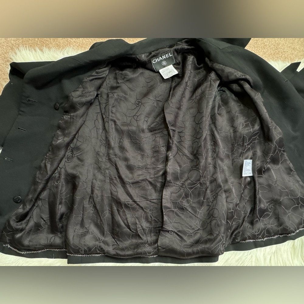 Chanel Chanel Single Breasted Jacket Black 01P 191228 Spring 2001 Size XS / US 0-2 / IT 36-38 - 5 Thumbnail